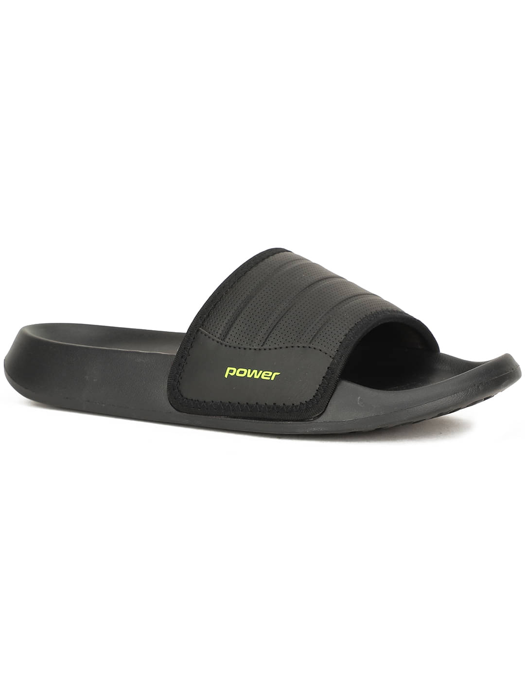     			Power Black Men's Slide Flip Flop