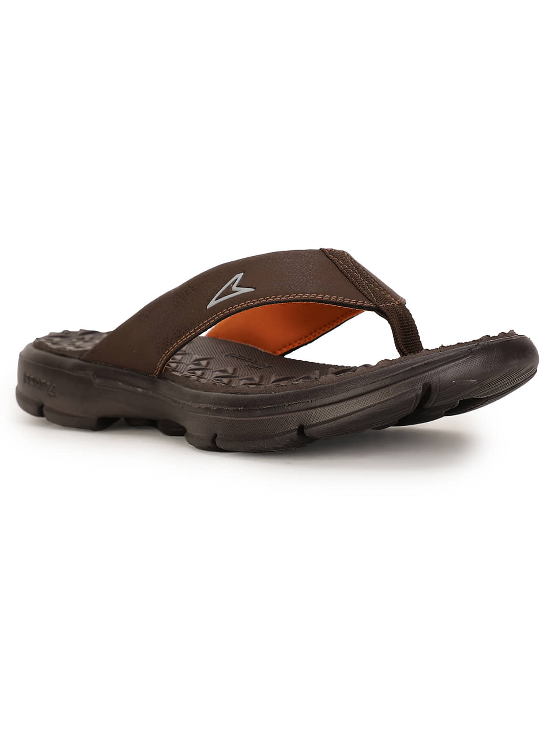 Power Brown Men's Thong Flip Flop