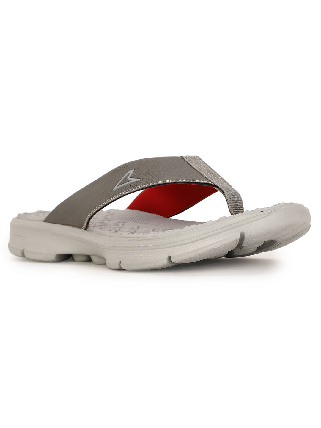     			Power Light Grey Men's Thong Flip Flop