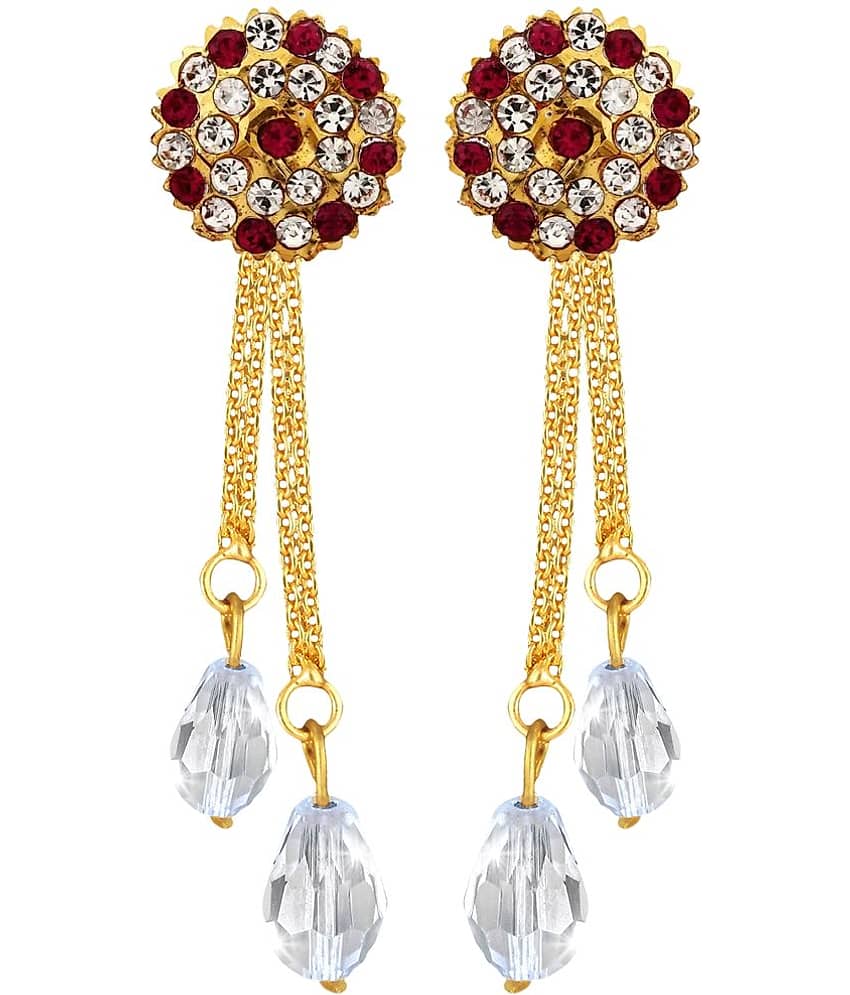 Vighnaharta Golden Drop Earrings ( Pack of 1 ) - Earrings | Buy online on ZillyBuy