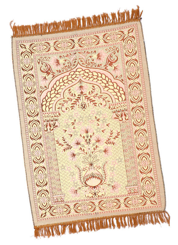     			ADIRNY Yellow Single Regular Cotton Prayer Mat ( 110 X 70 cm )