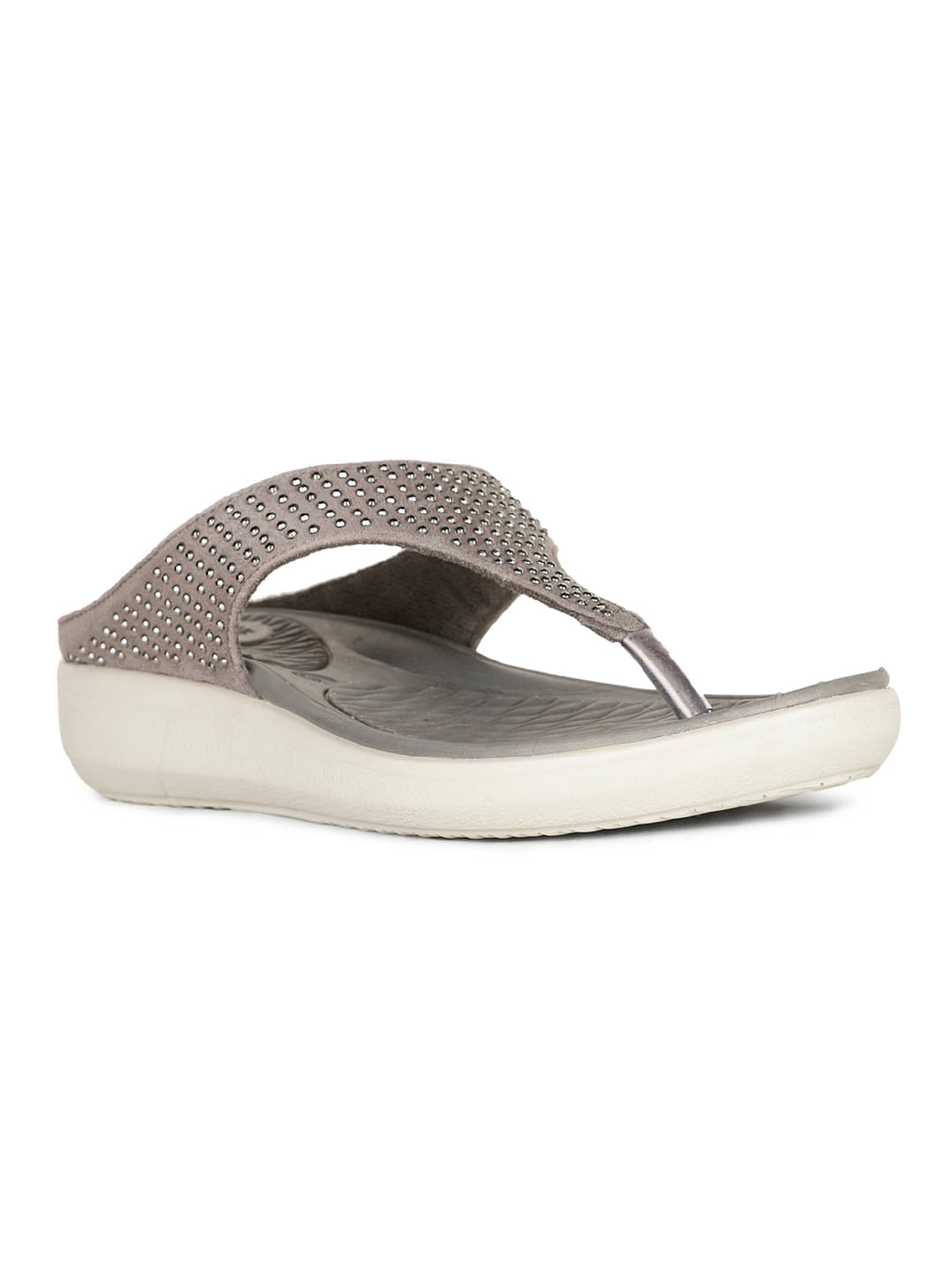     			Bata Comfit Gray Women's Flats