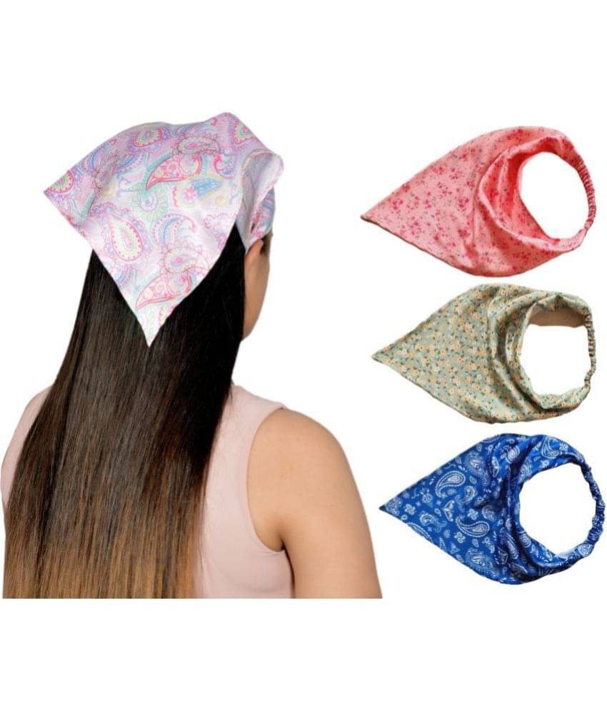 DEEPNYRA - LIVING STYLE Blue,Green,PeachPuff Hair Accessory Set ( Pack of 3 )     			DEEPNYRA - LIVING STYLE Blue,Green,PeachPuff Hair Accessory Set ( Pack of 3 )