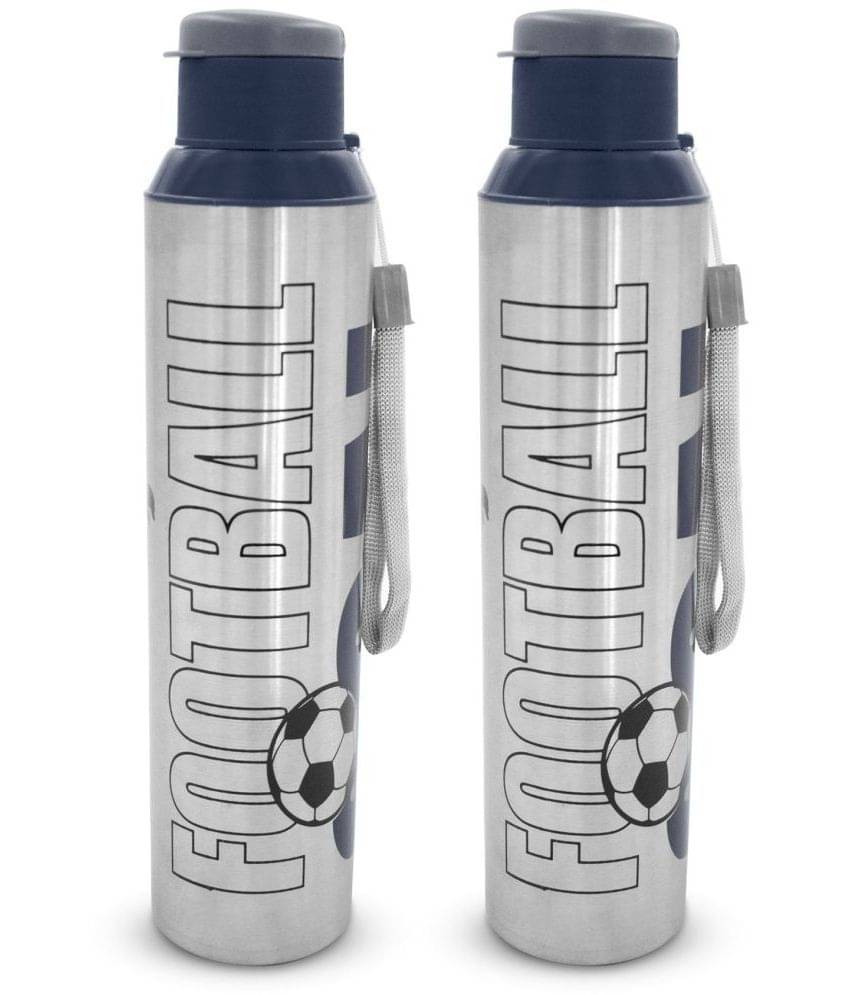     			Dhara Stainless Steel Blue Stainless Steel Sipper Water Bottle 850 mL ( Set of 2 )