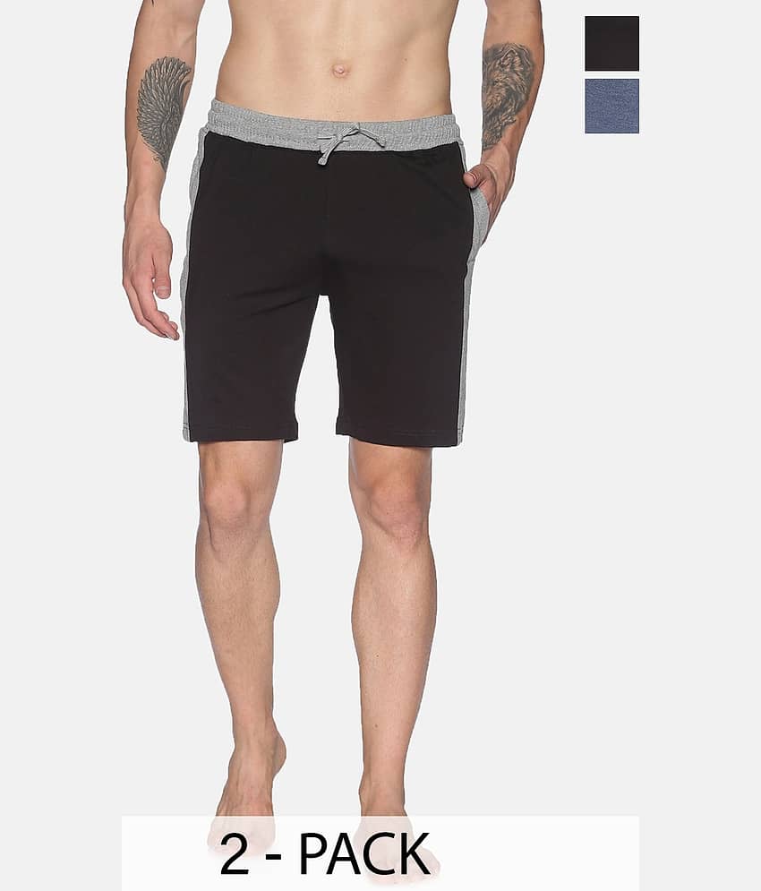 Dollar - Black Cotton Blend Men's Shorts ( Pack of 1 ) - Shorts | Buy online on ZillyBuy