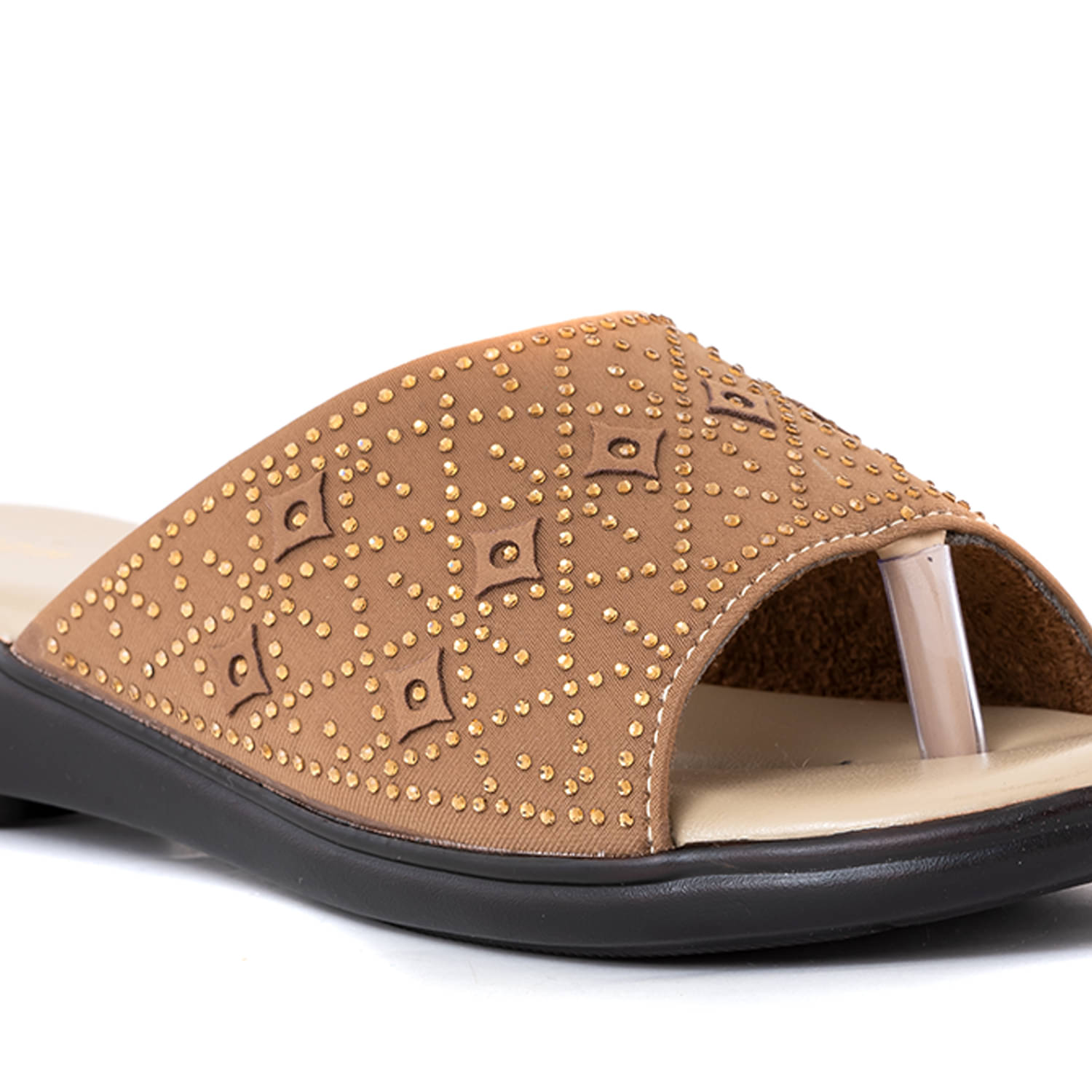 KHADIM Beige Women's Slip On Heels     			KHADIM Beige Women's Slip On Heels
