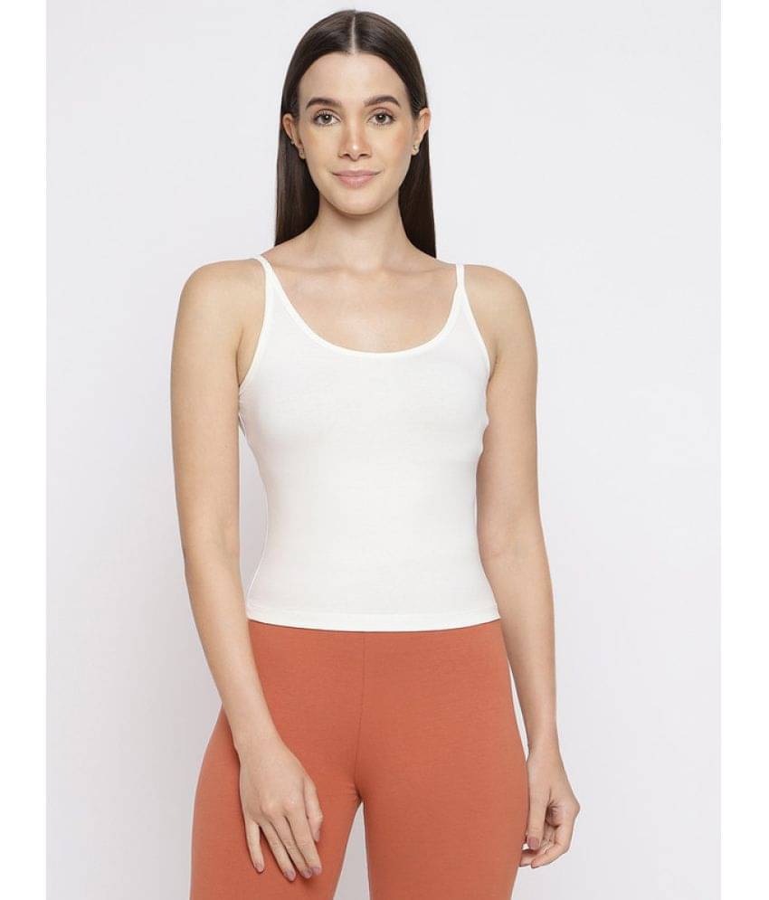     			La Intimo Cotton Spaghettis - Beige Single