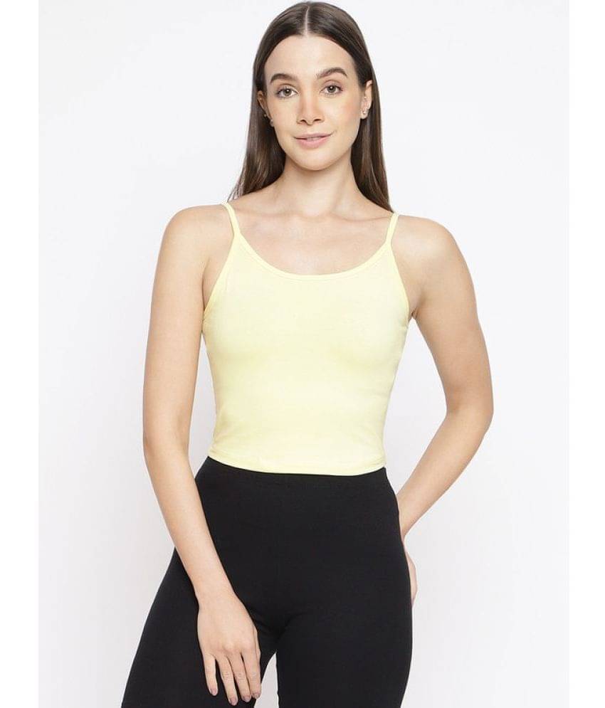     			La Intimo Cotton Spaghettis - Yellow Single