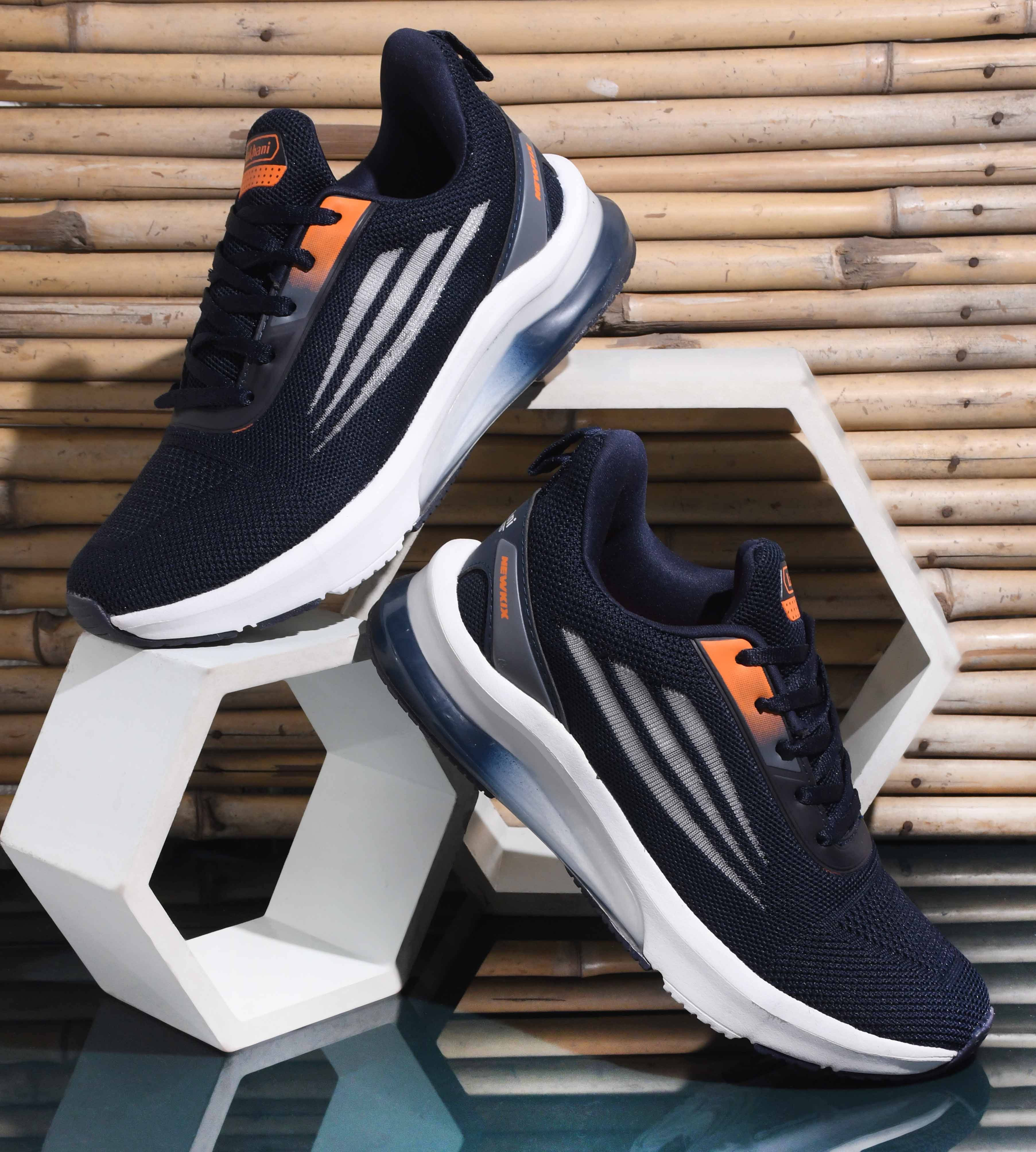 Lakhani Aashirwad E-1405-Navy-Orange Navy Men's Lifestyle Shoes Lakhani Aashirwad E-1405-Navy-Orange Navy Men's Lifestyle Shoes