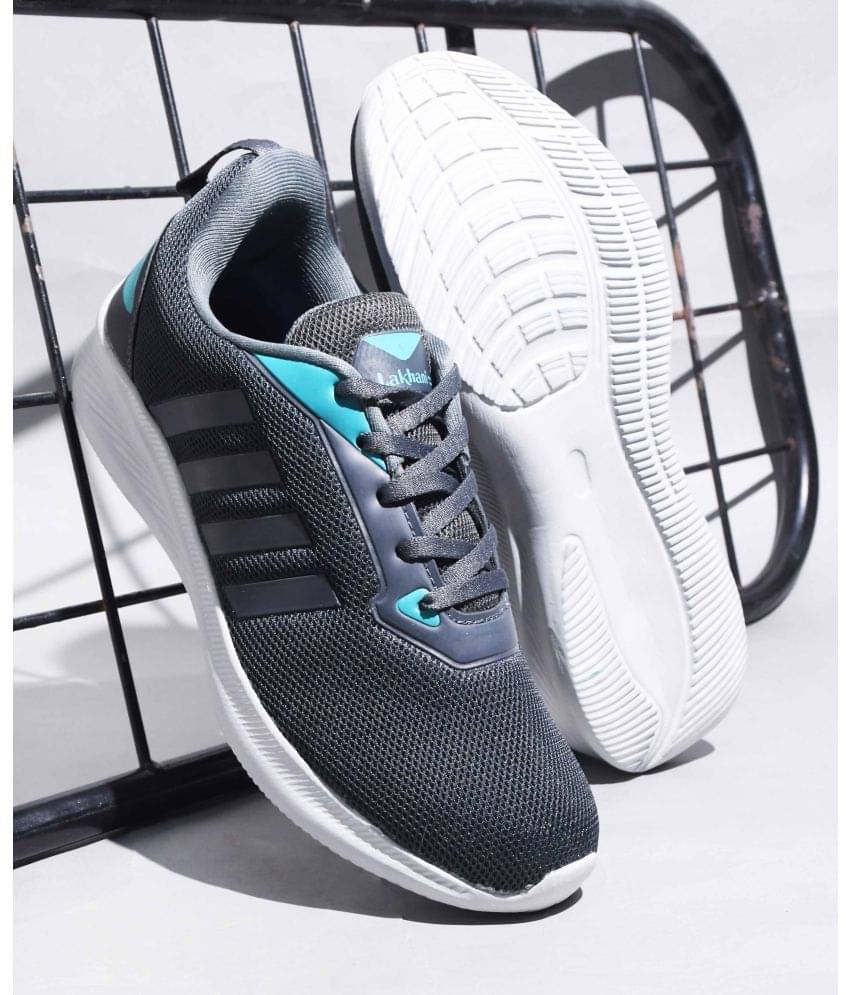     			Lakhani Aashirwad E-752-Dark Grey-C.Grn Grey Men's Lifestyle Shoes