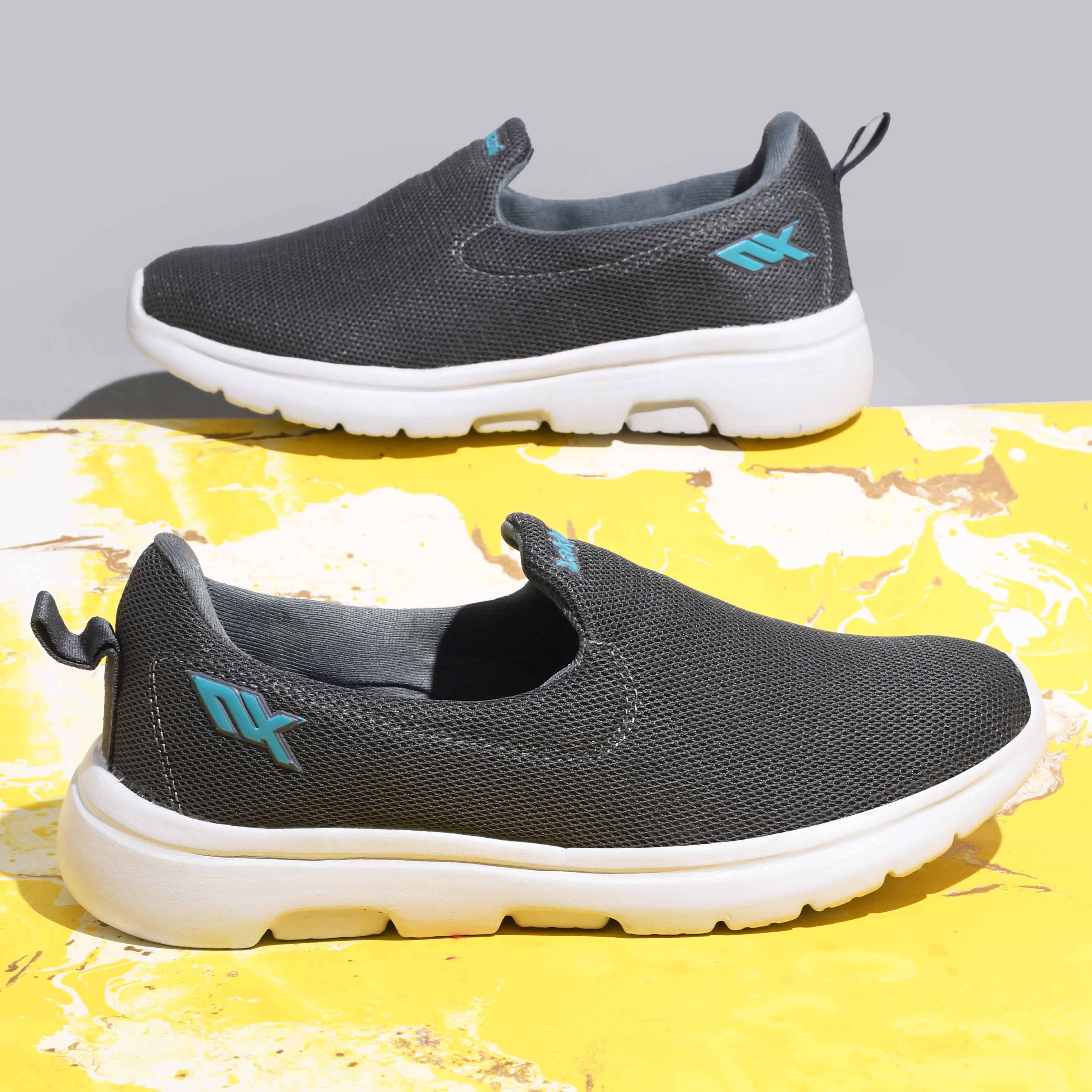     			Lakhani Aashirwad E-753-Dark Grey-C.Grn Grey Men's Lifestyle Shoes