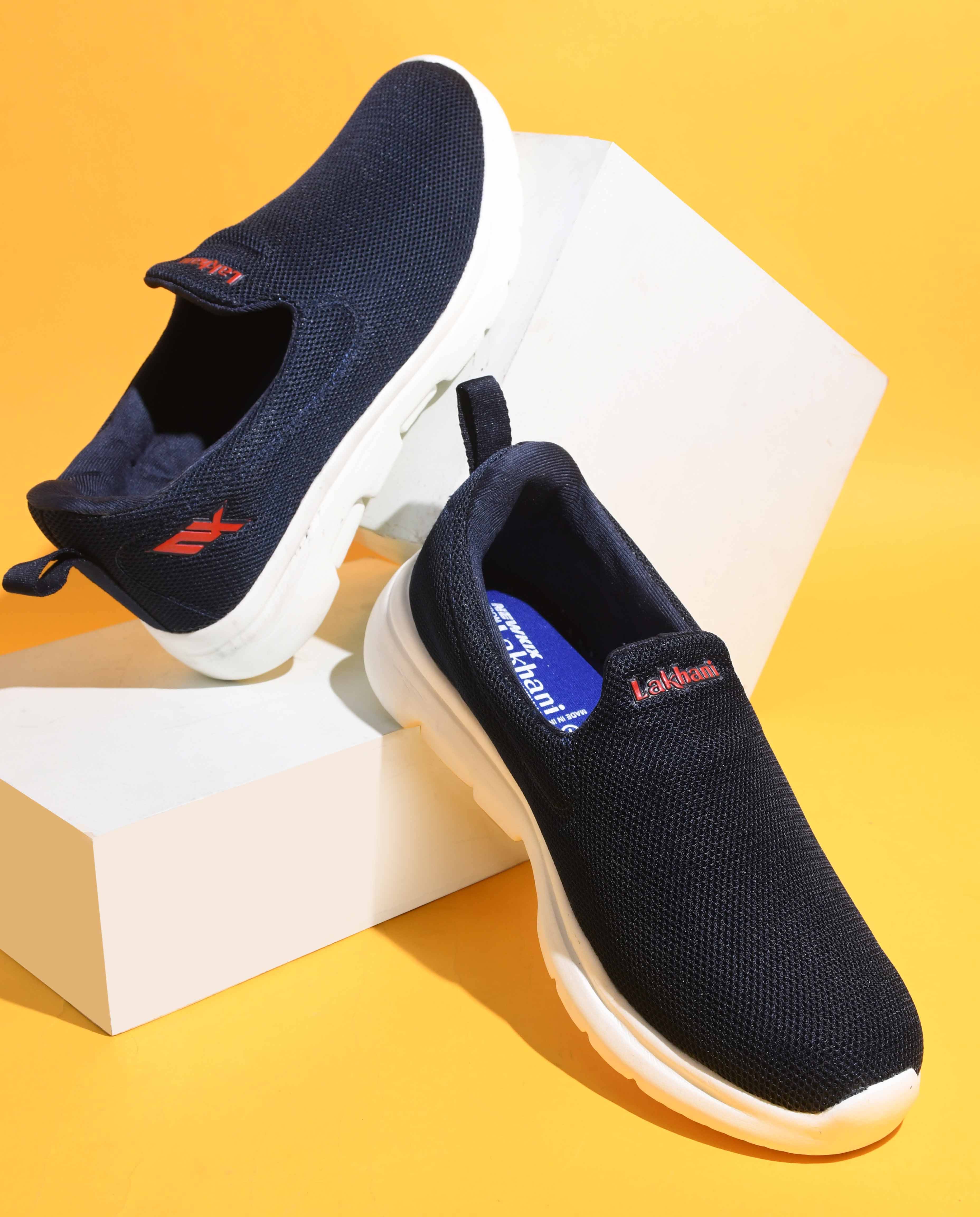    			Lakhani Aashirwad E-753-Navy-Red Navy Men's Slip-on Shoes