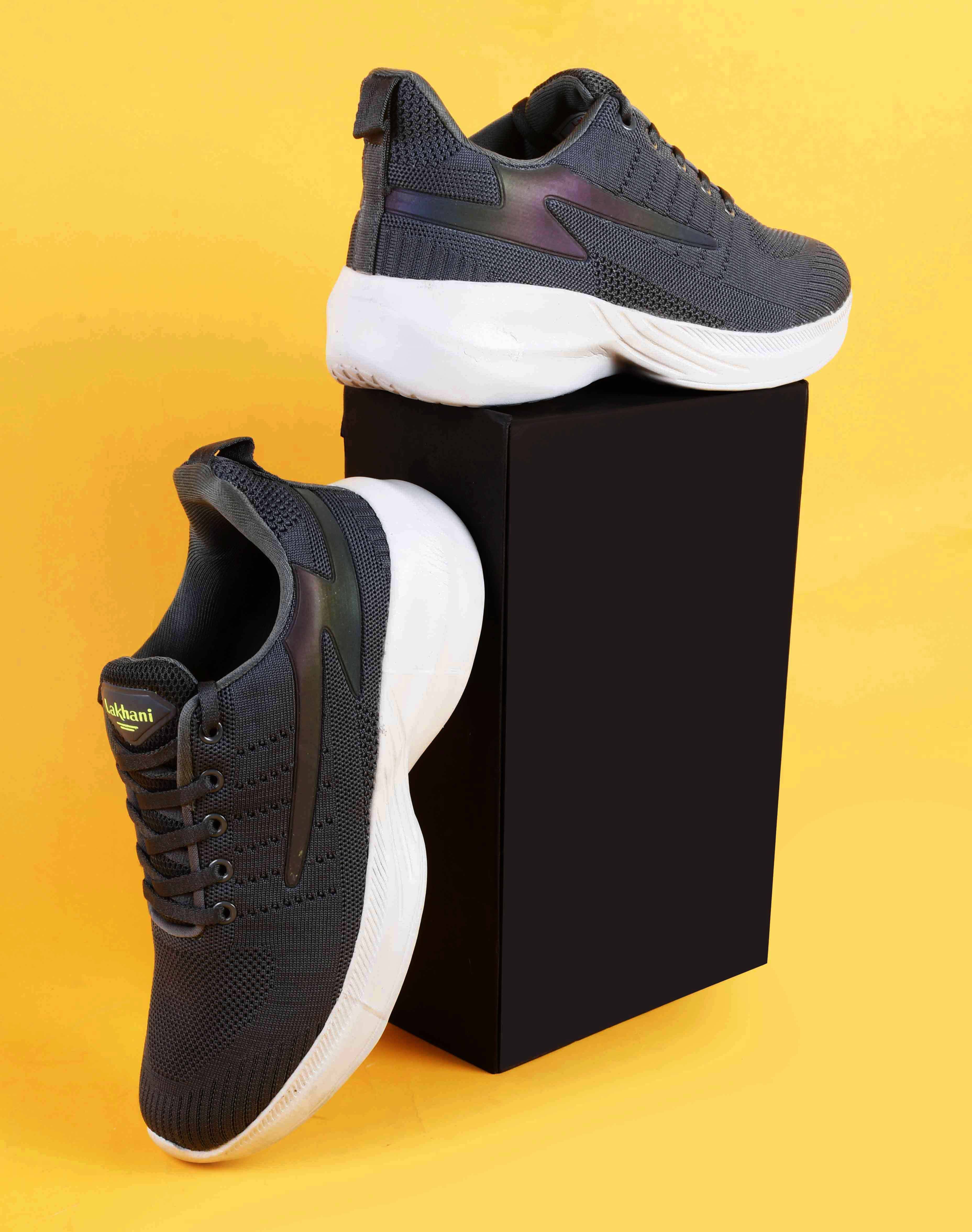     			Lakhani Aashirwad E-Panther-02-Dark Grey Grey Men's Lifestyle Shoes