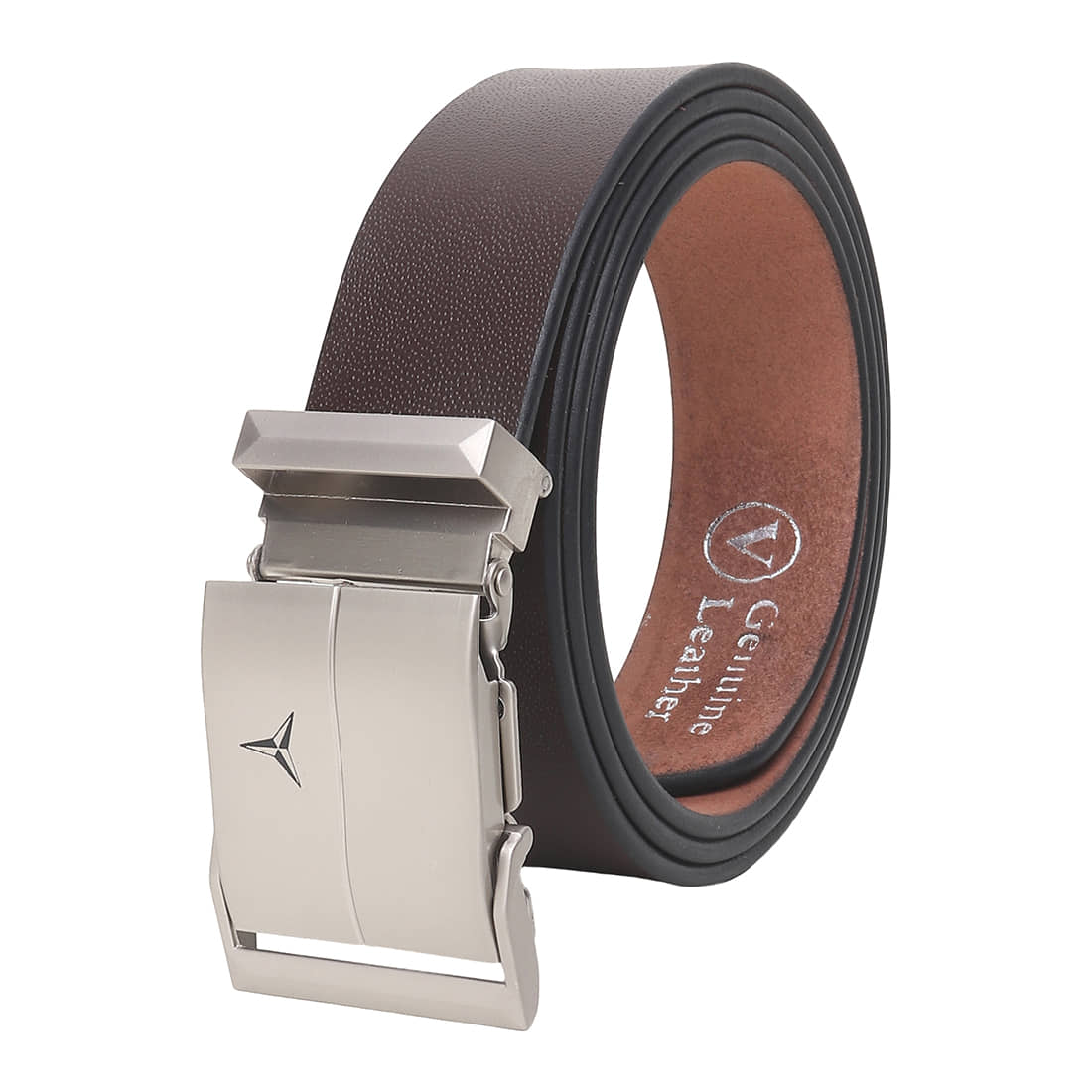 Loopa - Brown Leather Men's Formal Belt ( Pack of 1 )