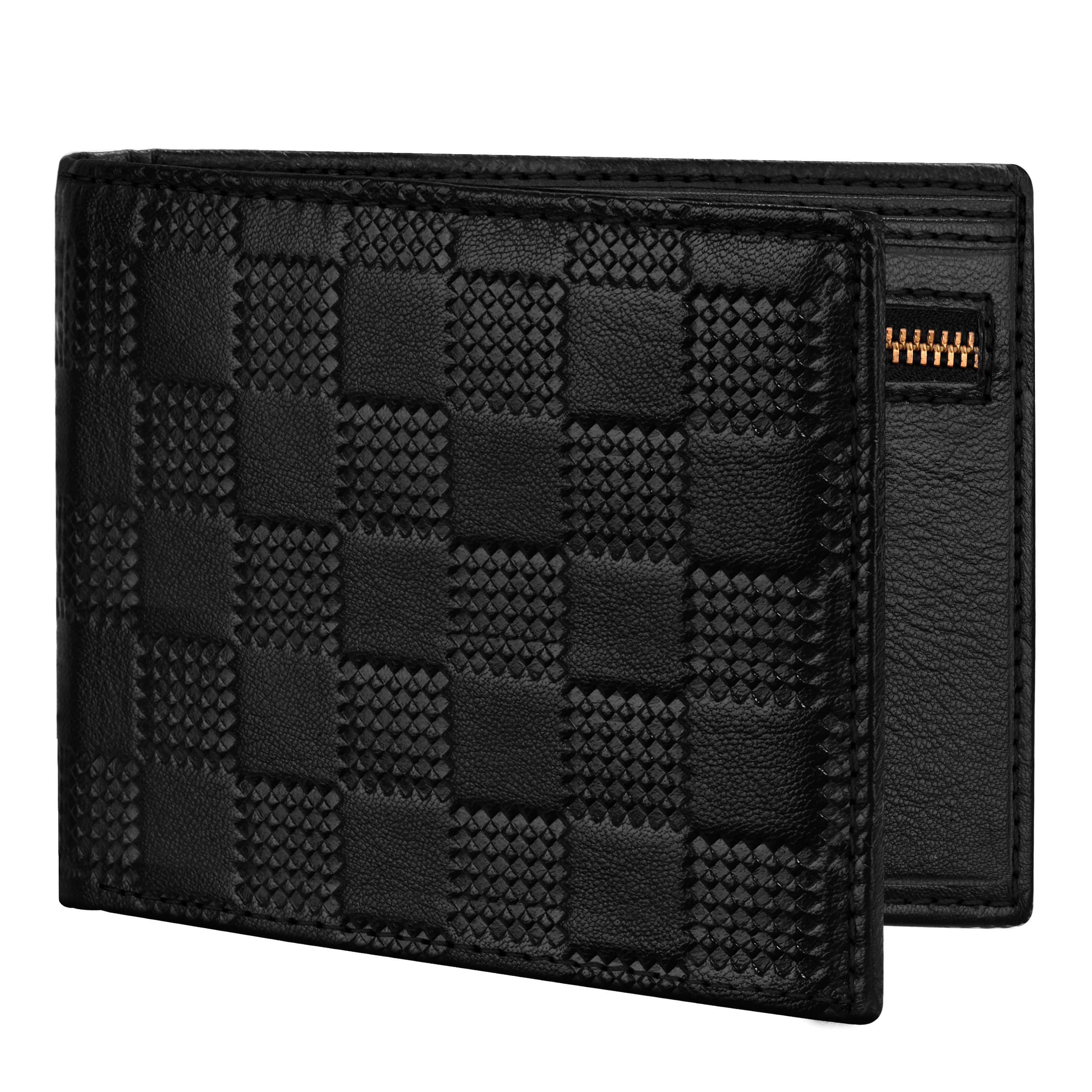     			Lorenz Black 100% Leather Men's RFID Wallet ( Pack of 1 )
