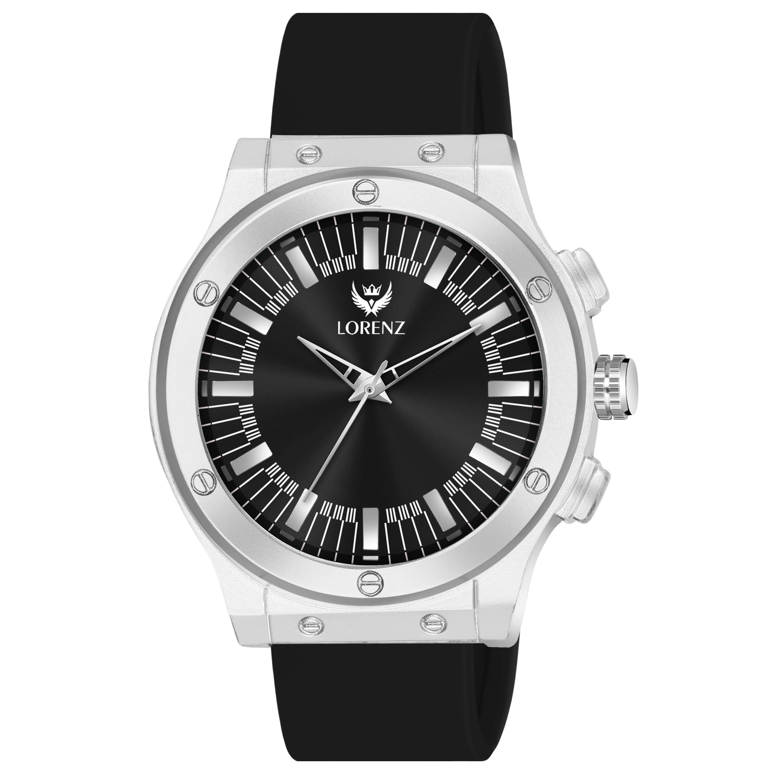 Lorenz Black Silicon Analog Men's Watch