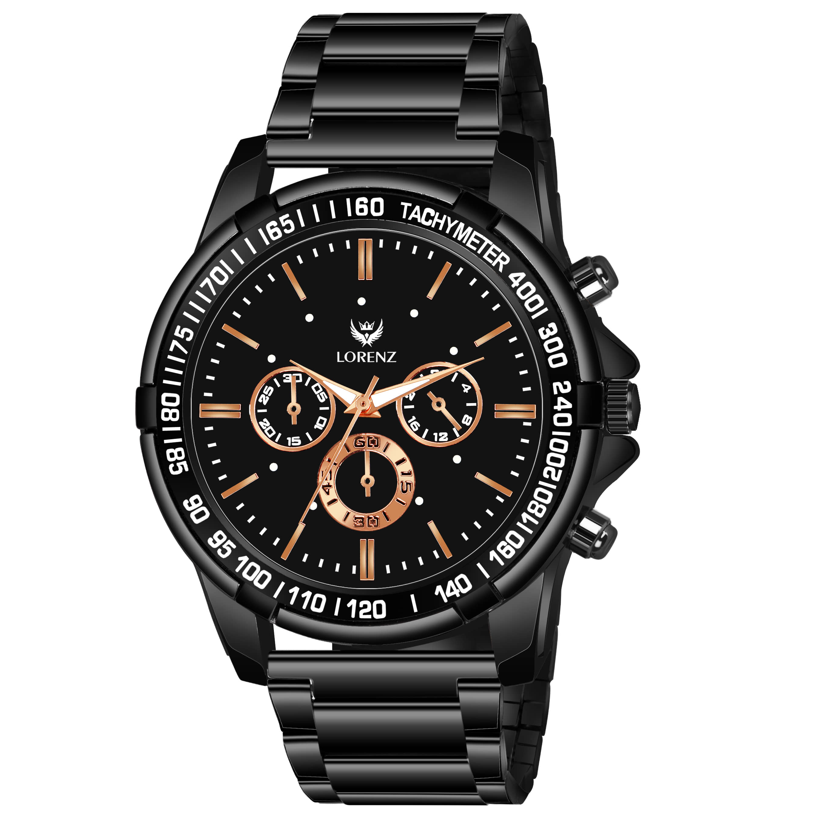 Lorenz Black Stainless Steel Analog Men's Watch