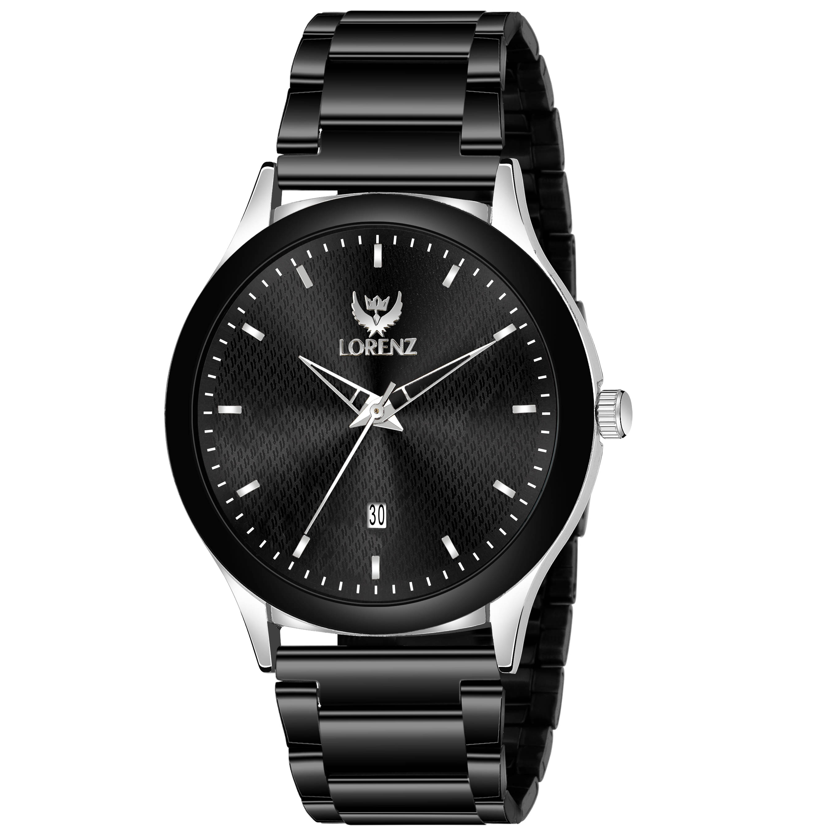     			Lorenz Black Stainless Steel Analog Men's Watch