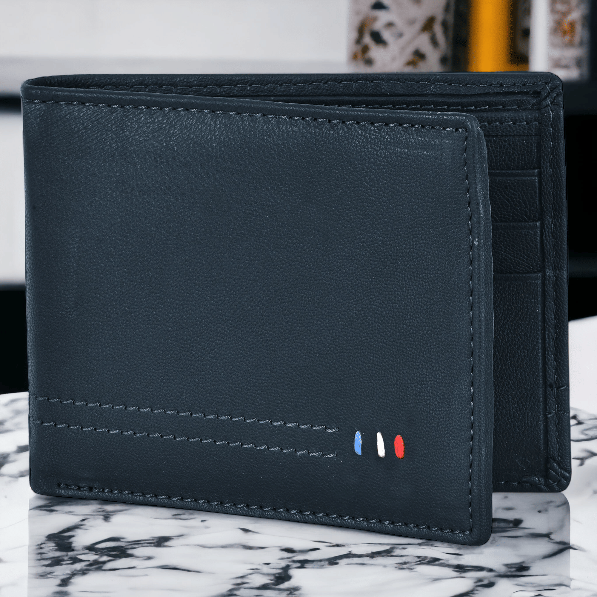 Lorenz Black 100% Leather Men's RFID Wallet ( Pack of 1 ) - Handbags | Buy online on ZillyBuy
