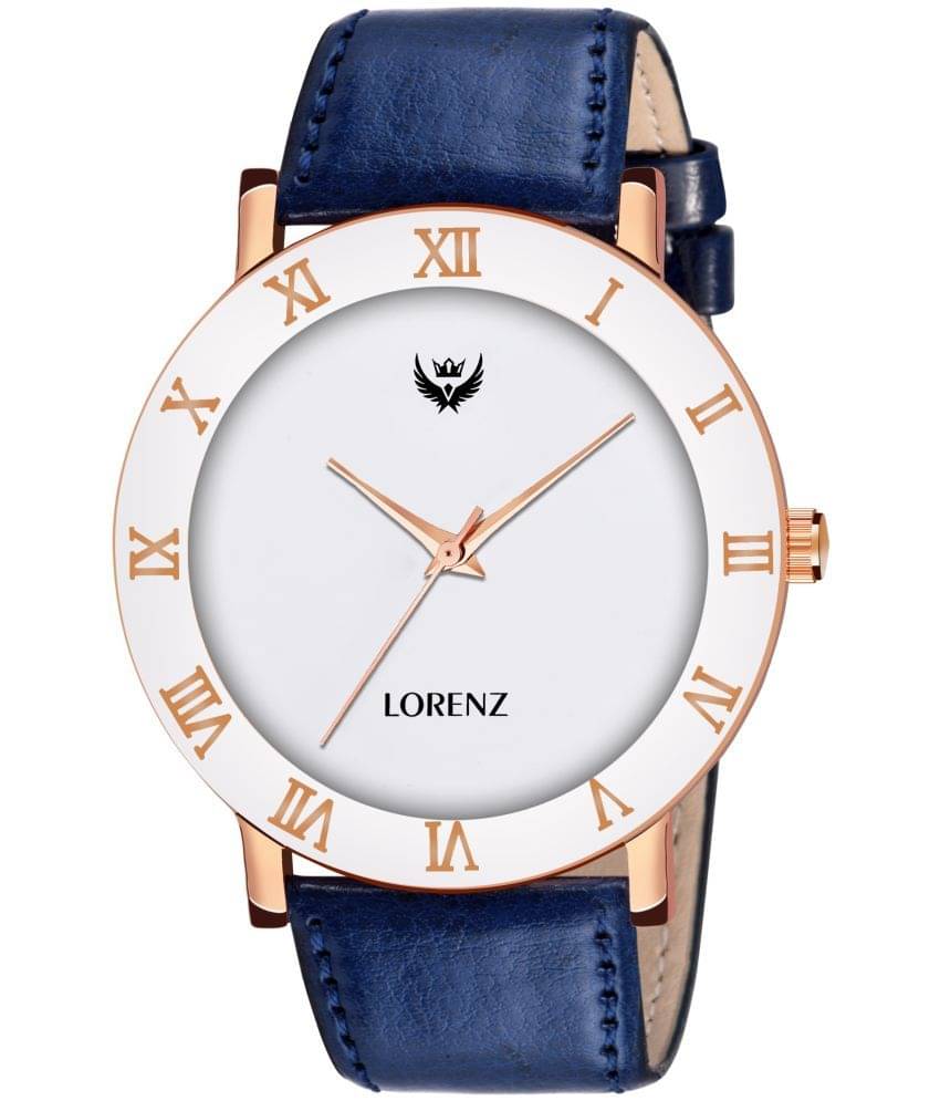     			Lorenz Blue Leather Analog Men's Watch