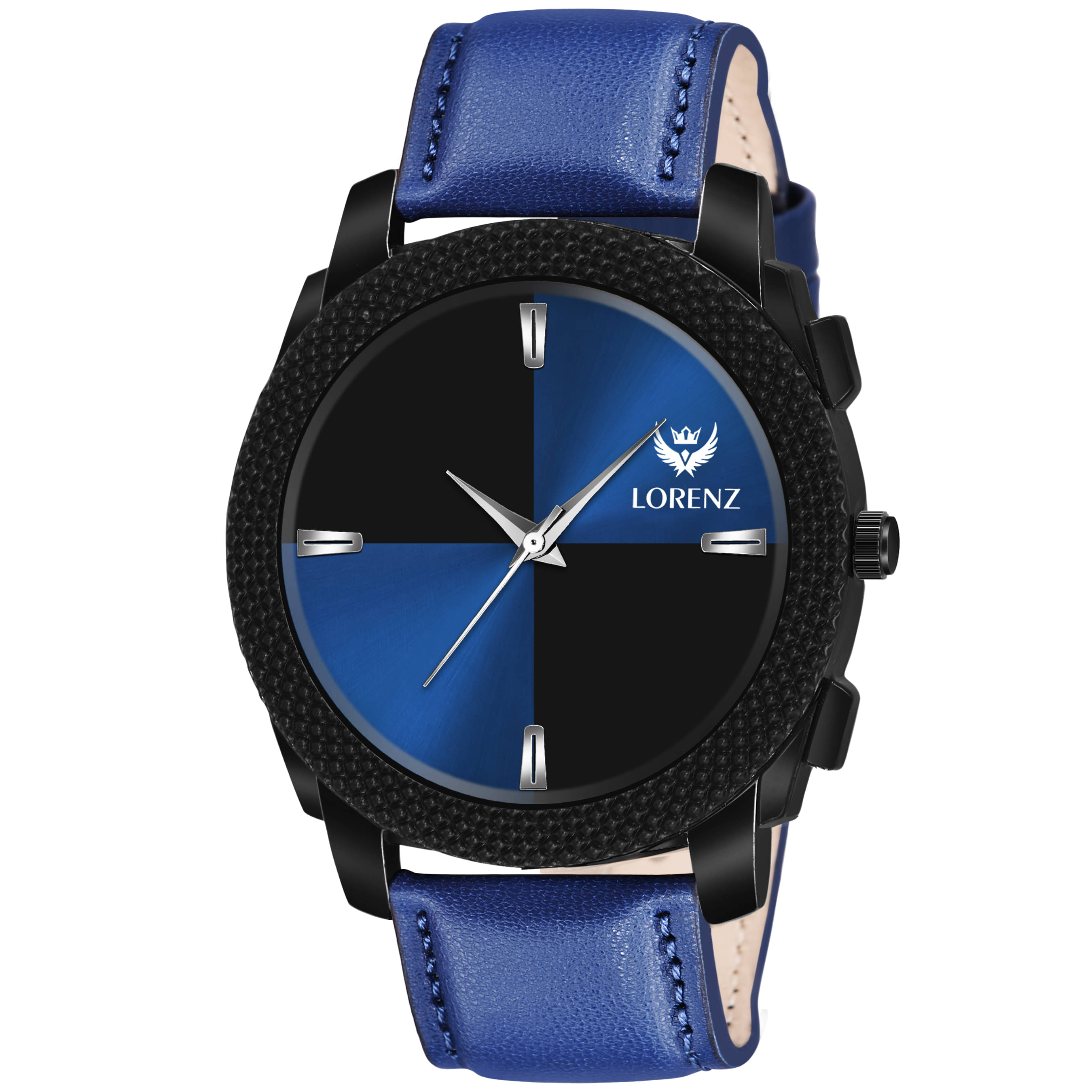     			Lorenz Blue Leather Analog Men's Watch