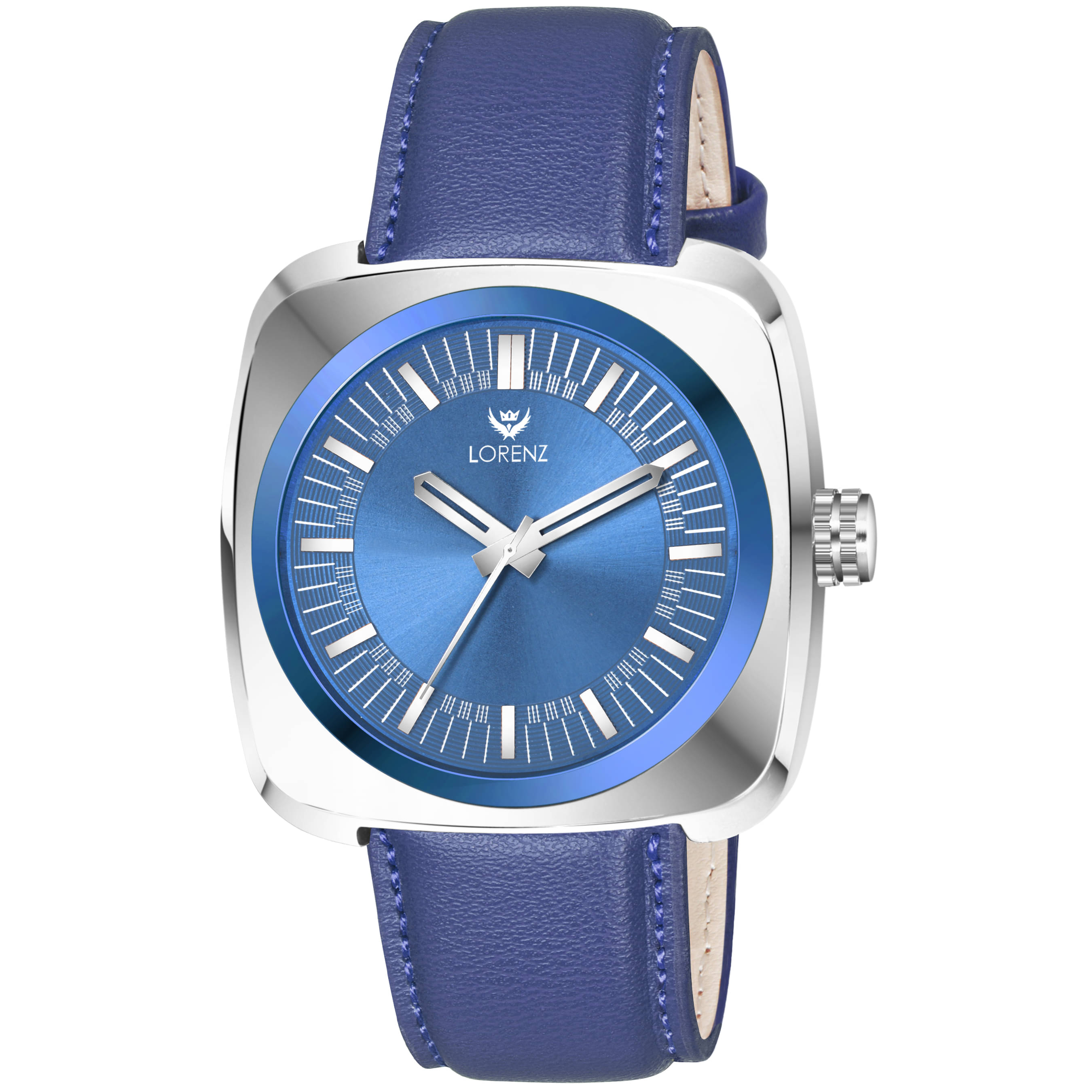     			Lorenz Blue Leather Analog Men's Watch