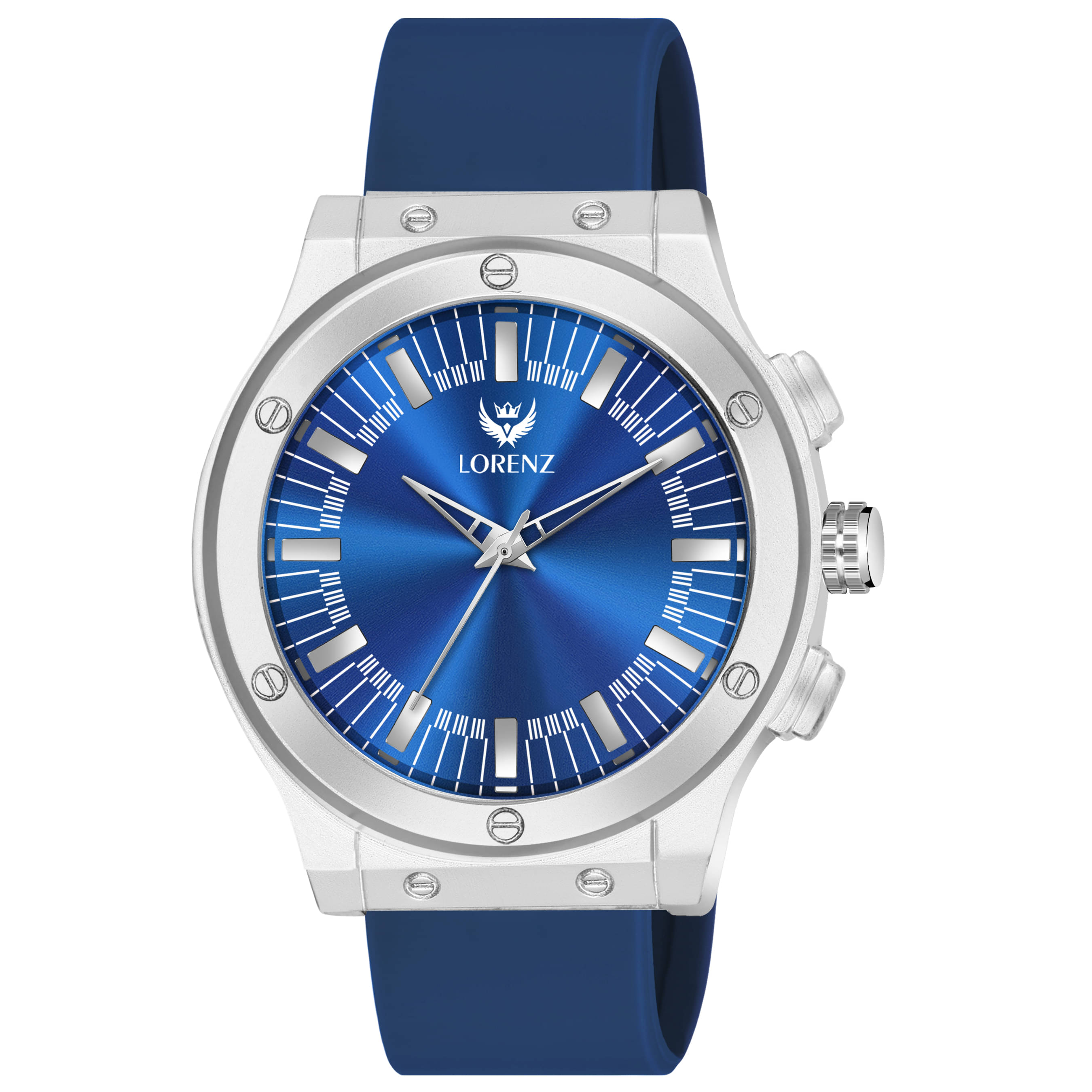     			Lorenz Blue Silicon Analog Men's Watch