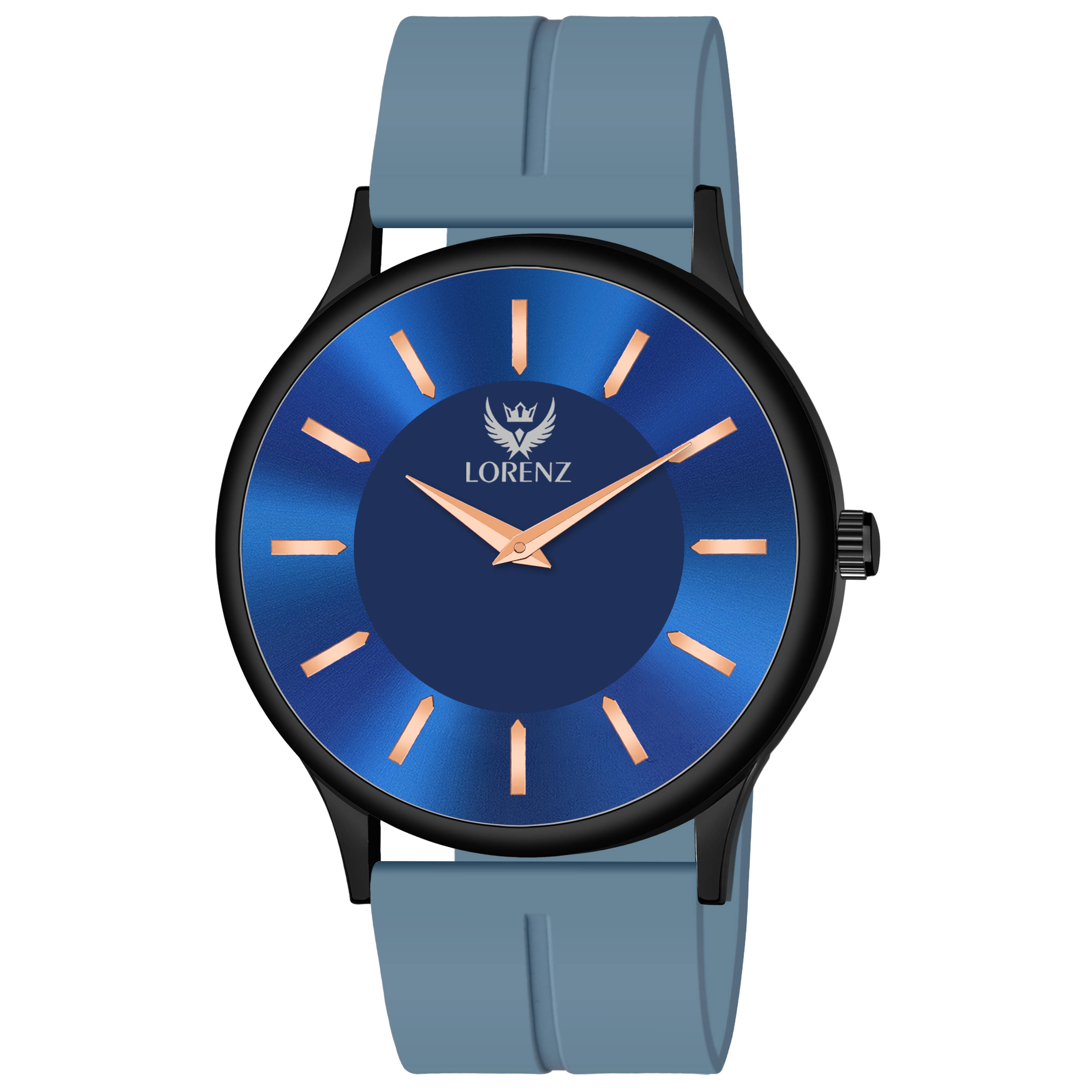     			Lorenz Blue Silicon Analog Men's Watch