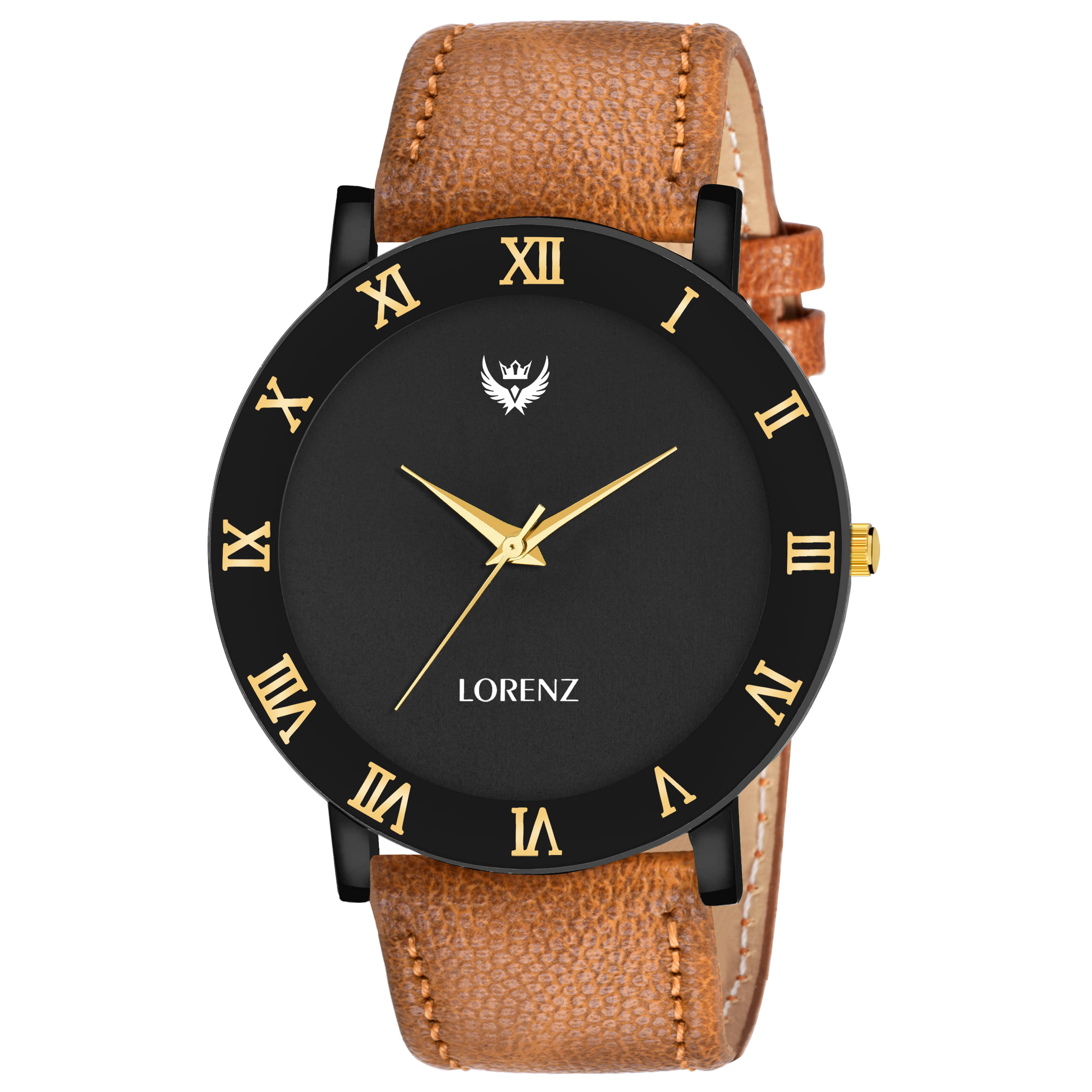     			Lorenz Brown Leather Analog Men's Watch