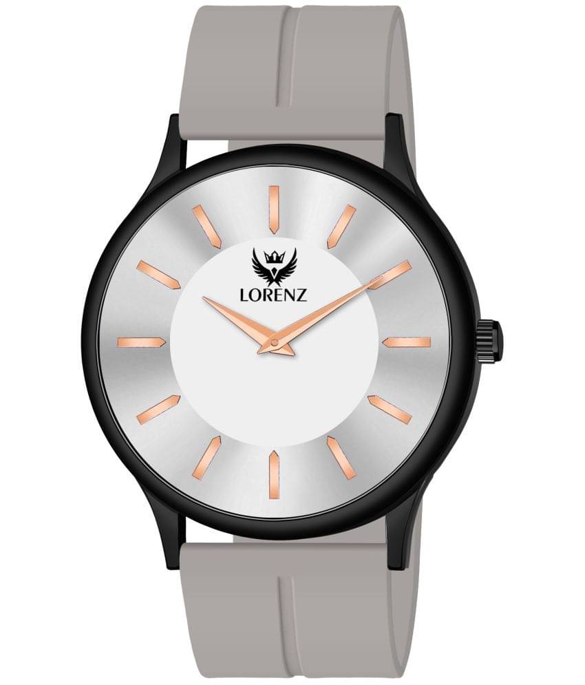     			Lorenz Light Grey Silicon Analog Men's Watch