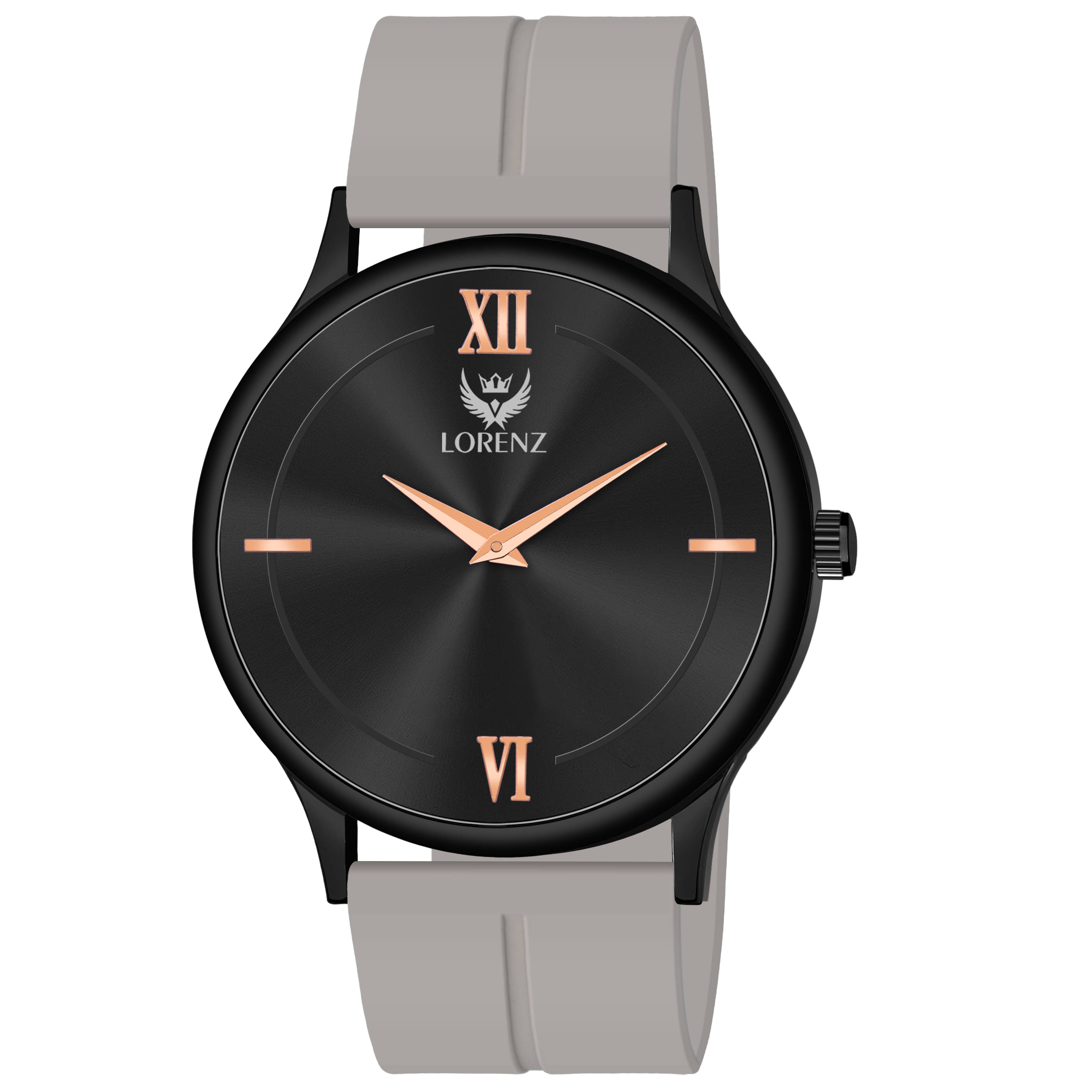     			Lorenz Light Grey Silicon Analog Men's Watch