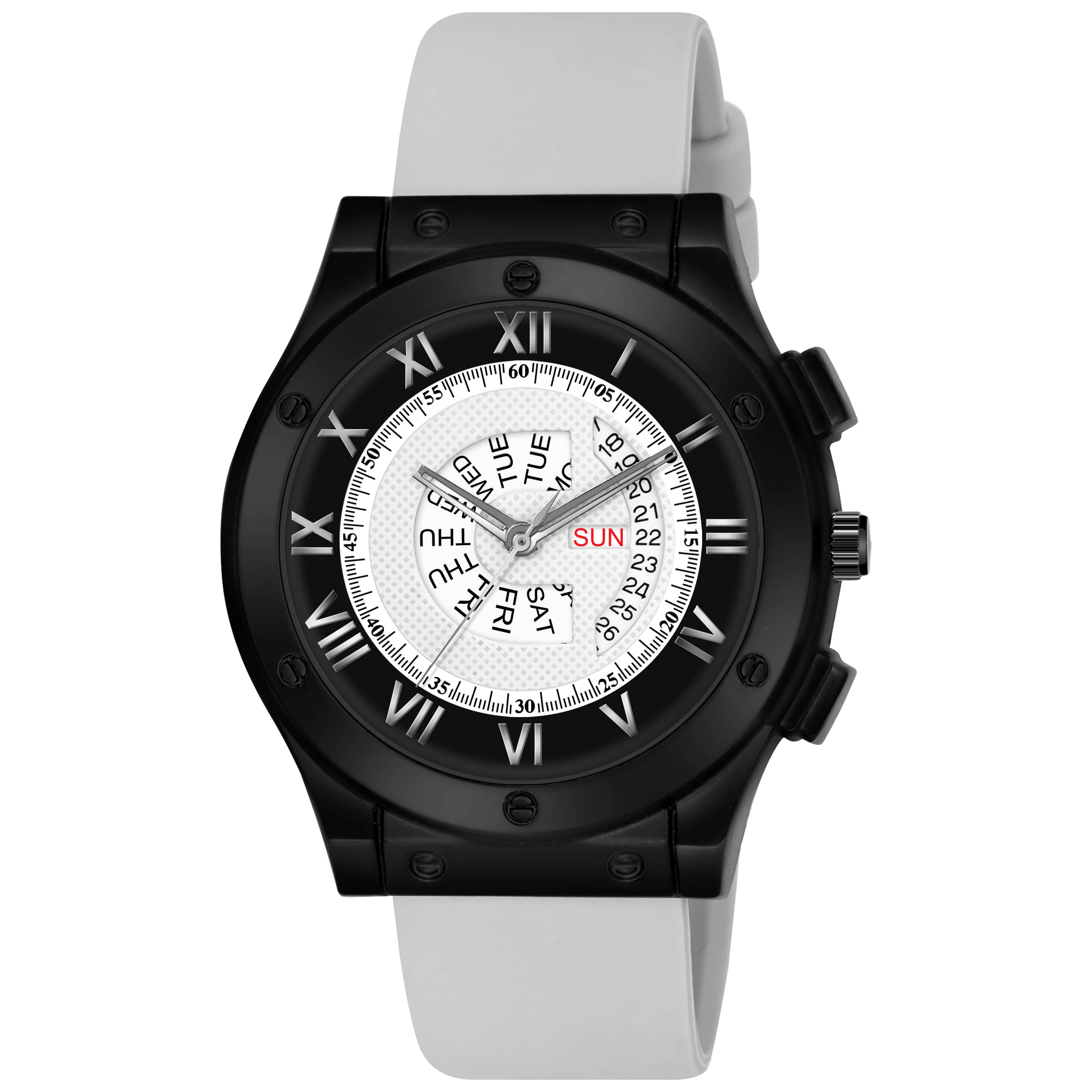     			Lorenz Light Grey Silicon Analog Men's Watch