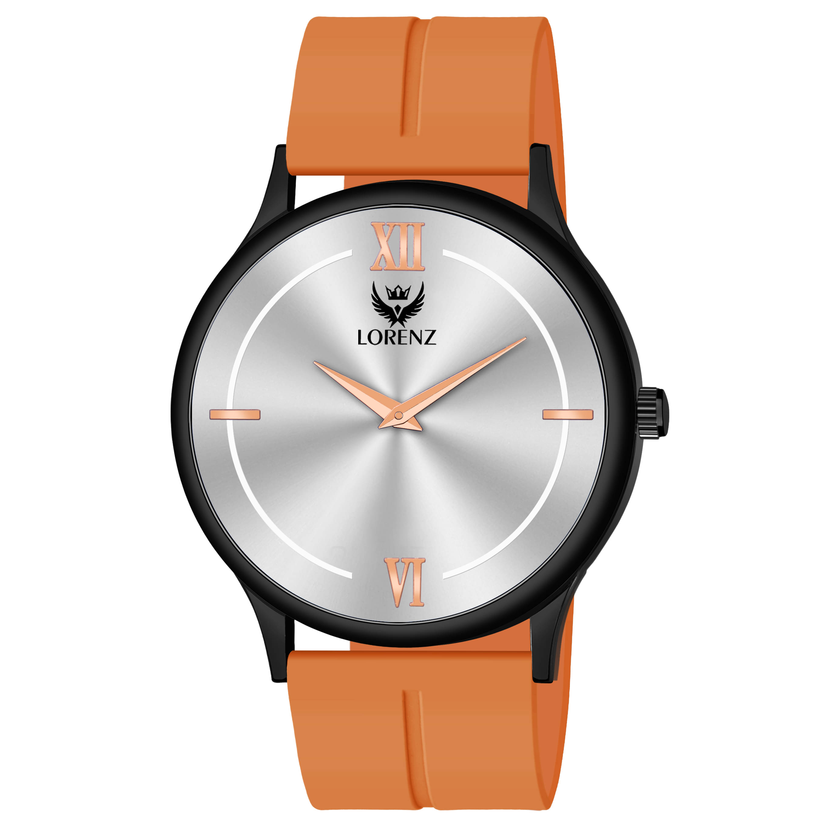     			Lorenz Orange Silicon Analog Men's Watch