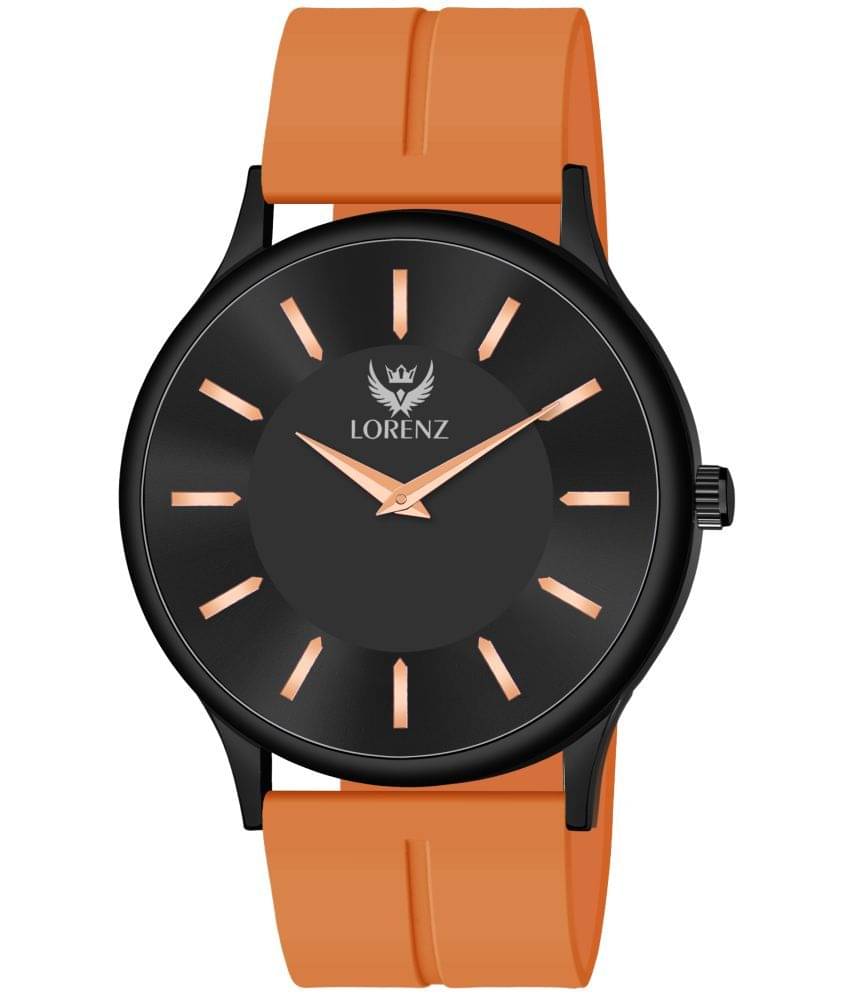     			Lorenz Orange Silicon Analog Men's Watch