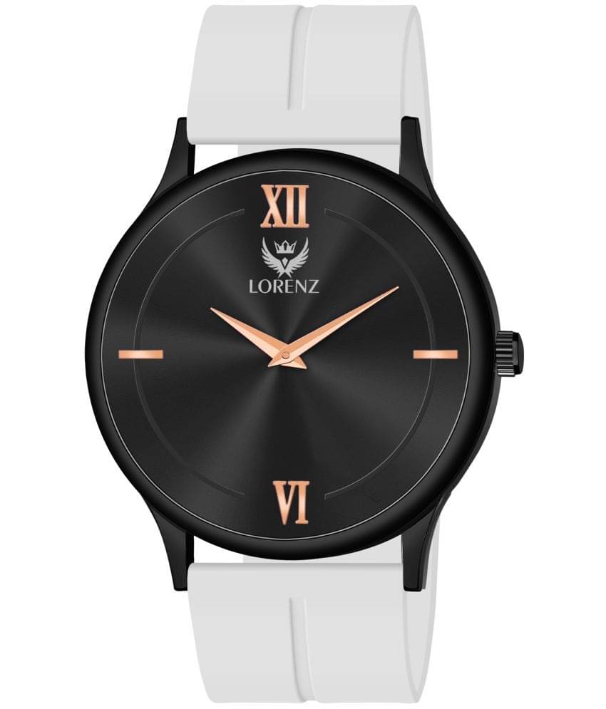     			Lorenz White Silicon Analog Men's Watch
