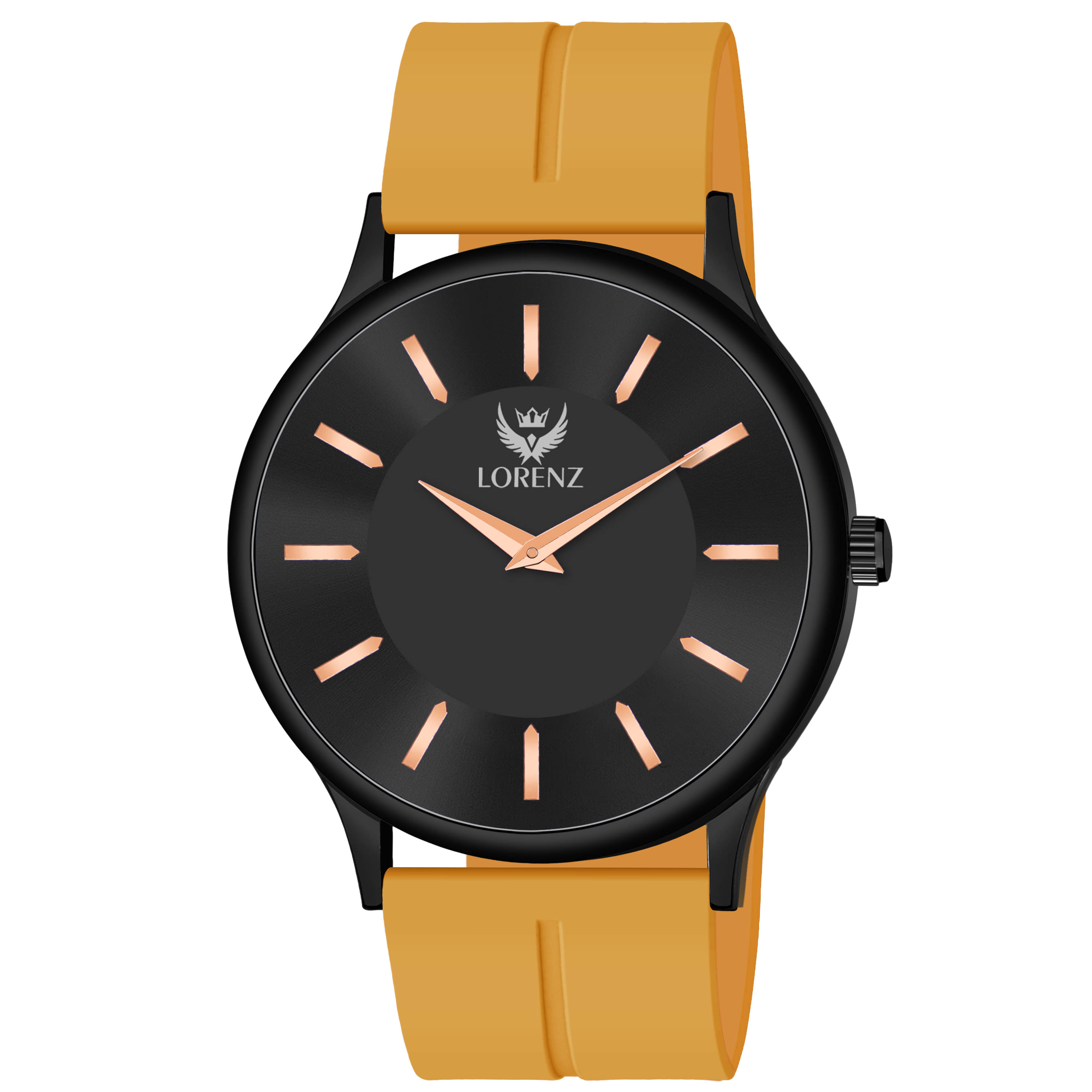     			Lorenz Yellow Silicon Analog Men's Watch