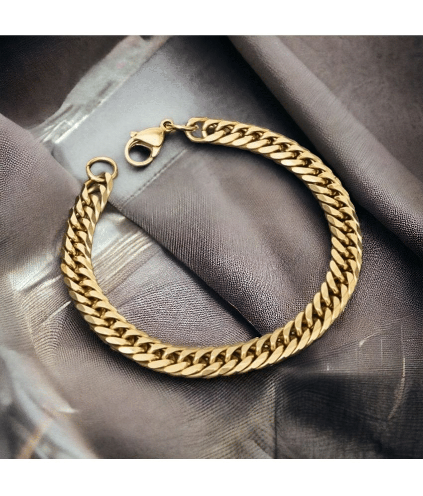     			MGSV Gold Bracelet ( Pack of 1 )