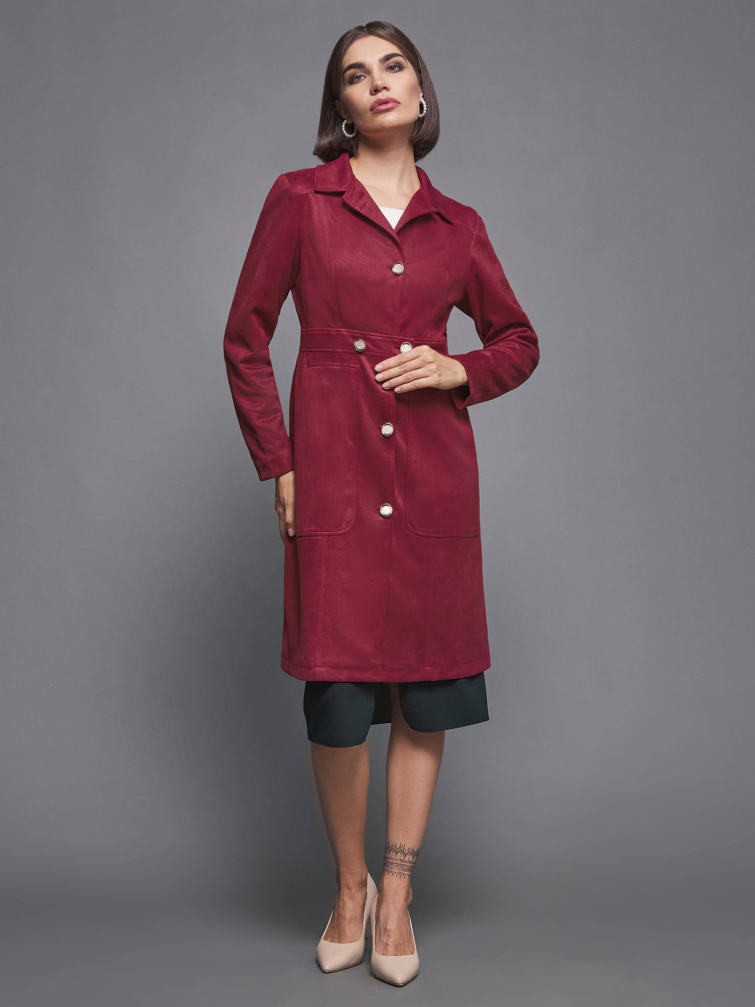 Miss Chase - Polyester Red Jackets Miss Chase - Polyester Red Jackets