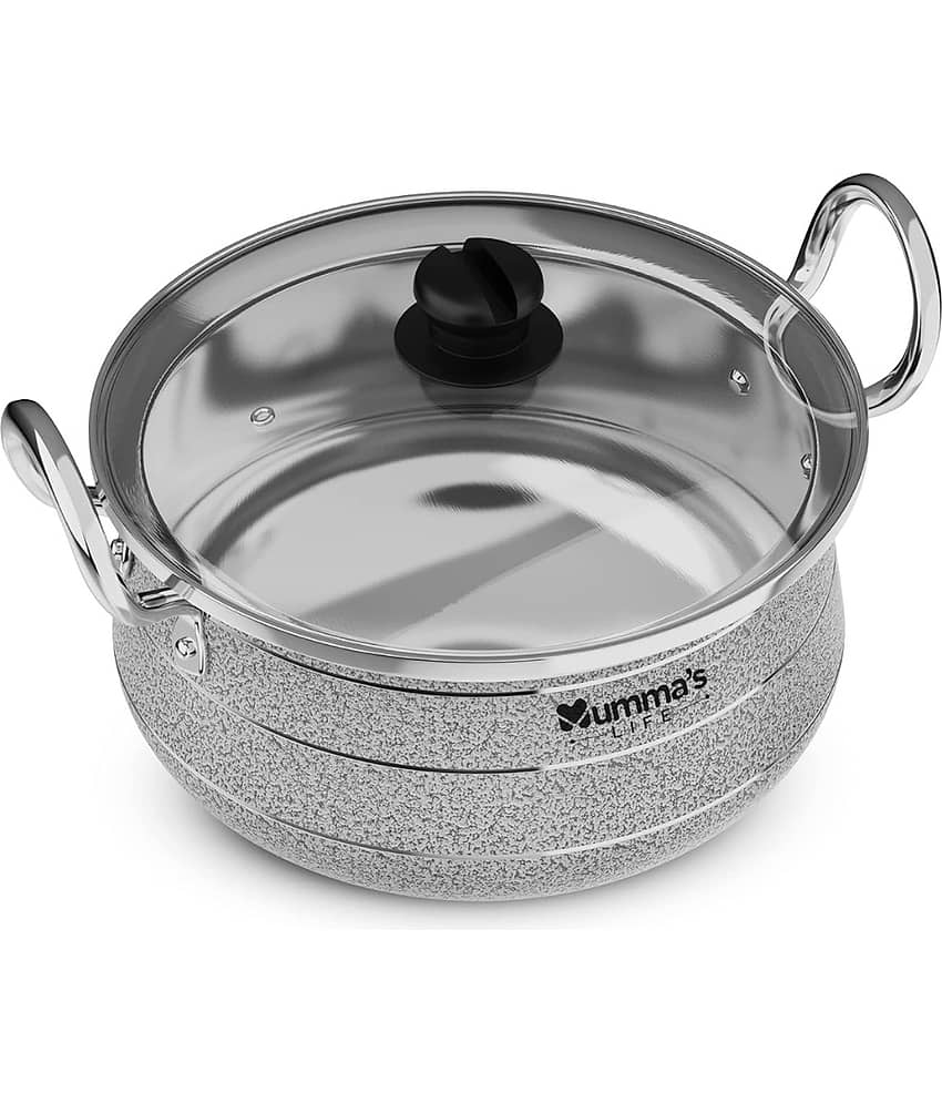 Mumma's Life Silver Aluminium ( Set of 1 ) - Cookware | Buy online on ZillyBuy