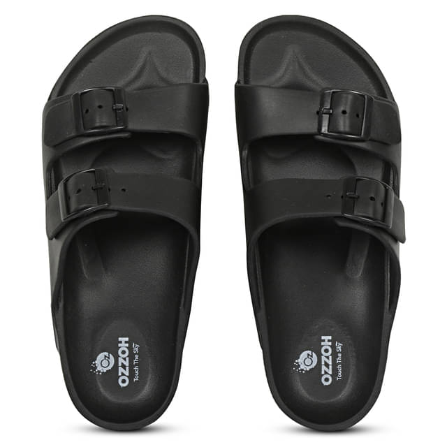     			OZZOH Black Women's Slide Flip Flop
