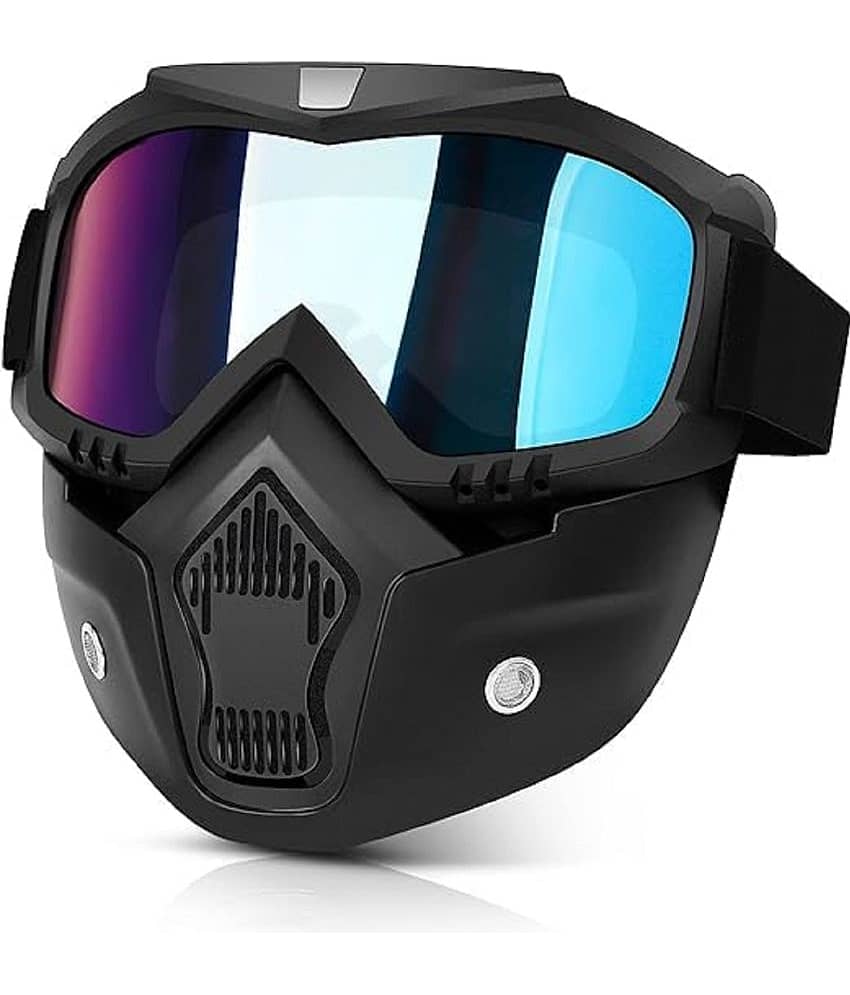 Open Face Goggle Mask for Unisex and Shoe Protector for Bike Gear Combo Pack of 1x Goggle & 1x Gear Cover - Sports and Fitness Equipment | Buy online on ZillyBuy