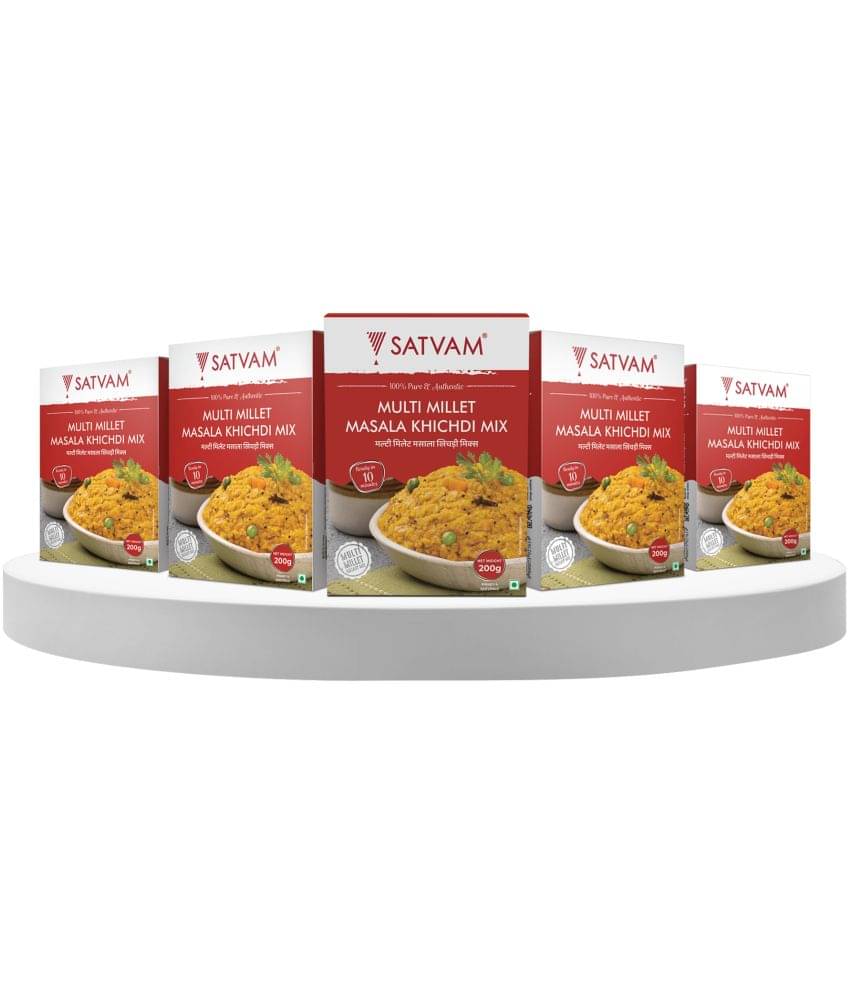 SATVAM Millet Khicdi Instant Mix Instant Mix 1000 gm Pack of 5 SATVAM Millet Khicdi Instant Mix Instant Mix 1000 gm Pack of 5