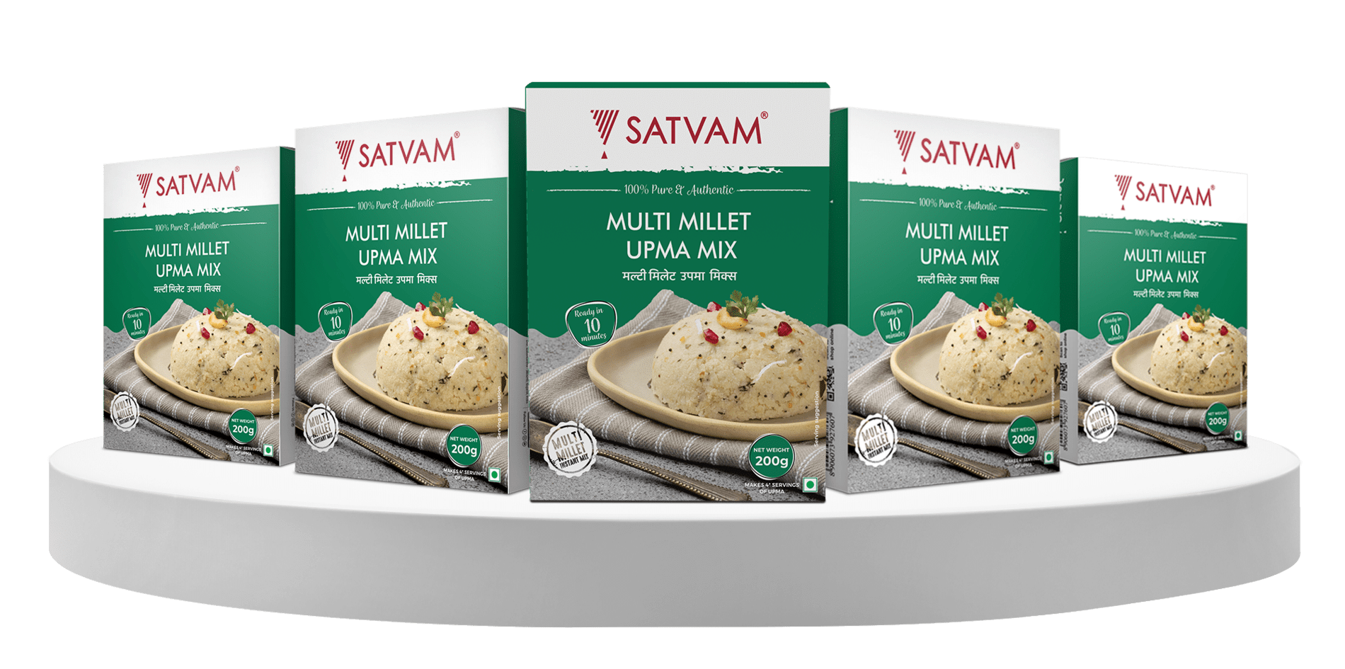     			SATVAM Millet UpmaInstant Mix Instant Mix 1000 gm Pack of 5
