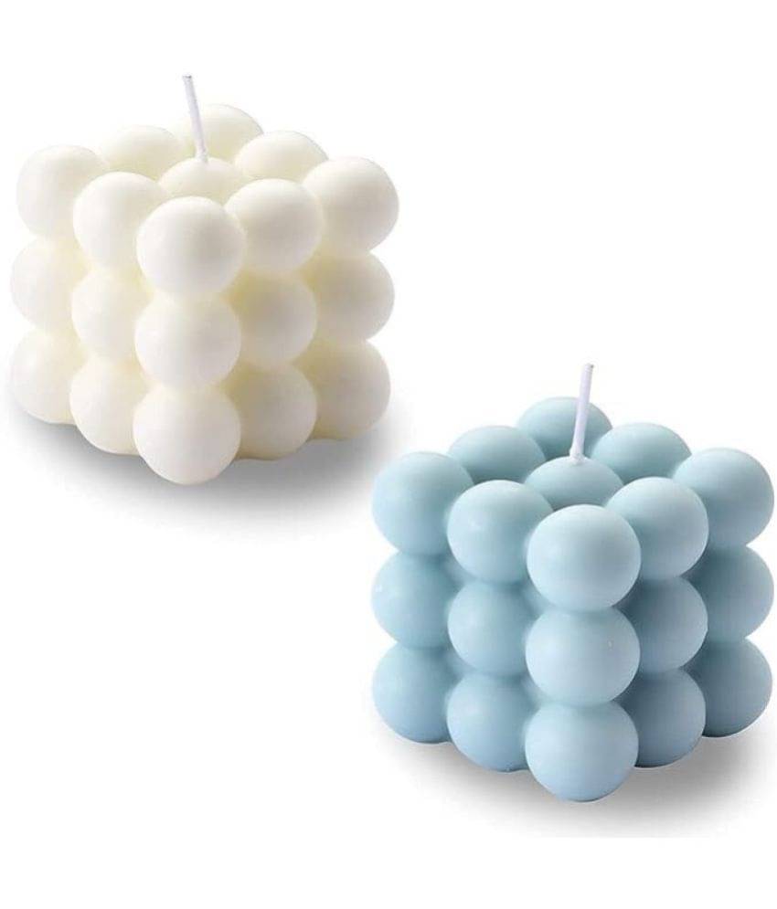     			SS ENTERPRISE Multicolour Pillar Candle 5 cm ( Pack of 2 )