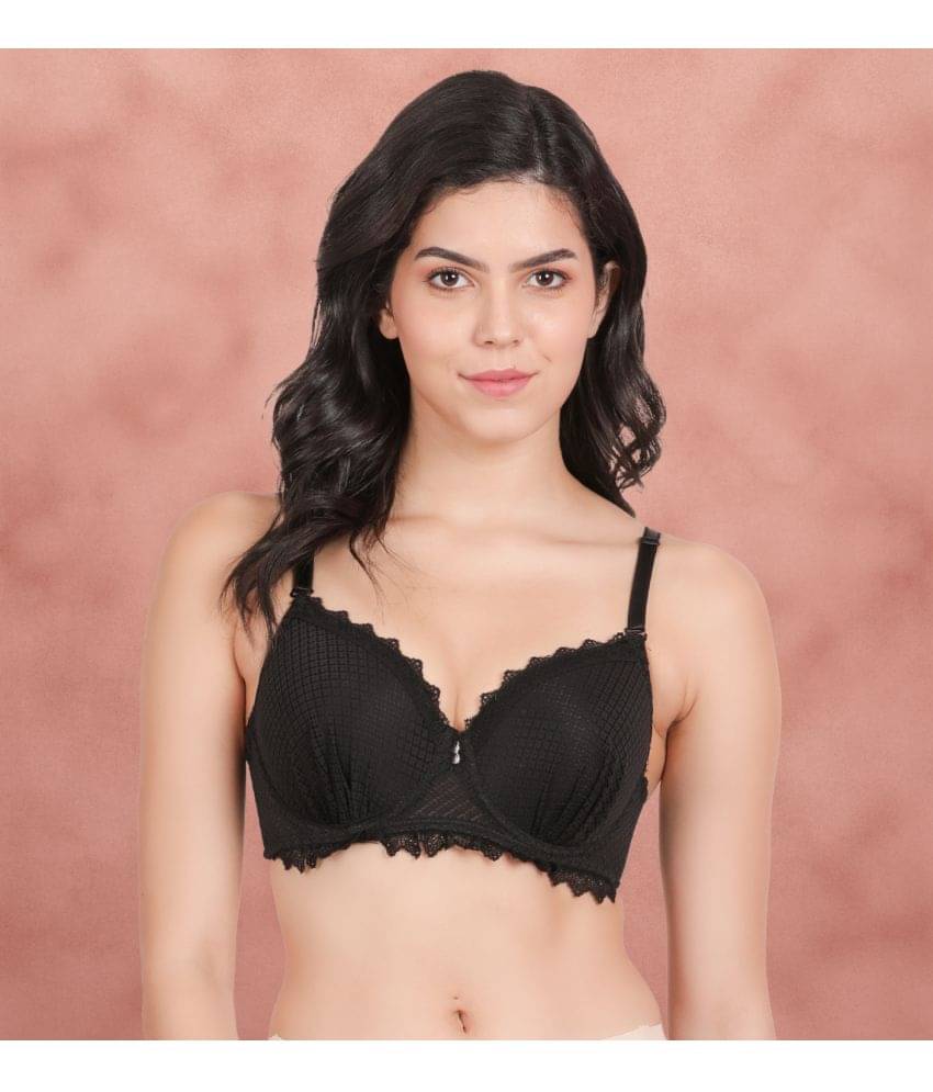Susie Cotton Blend Women's Push Up Bra ( Black ) S085-BlackBeauty Susie Cotton Blend Women's Push Up Bra ( Black ) S085-BlackBeauty