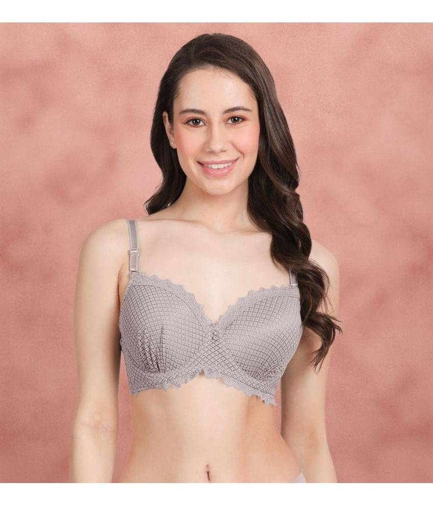 Susie Lace Women's Push Up Bra ( Light Grey ) S085-NimbusCloud     			Susie Lace Women's Push Up Bra ( Light Grey ) S085-NimbusCloud