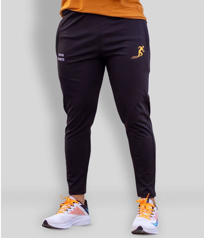 VAPOUR SPORTS Black Polyester Men's Trackpants ( Pack of 1 ) - Track Pants | Buy online on ZillyBuy