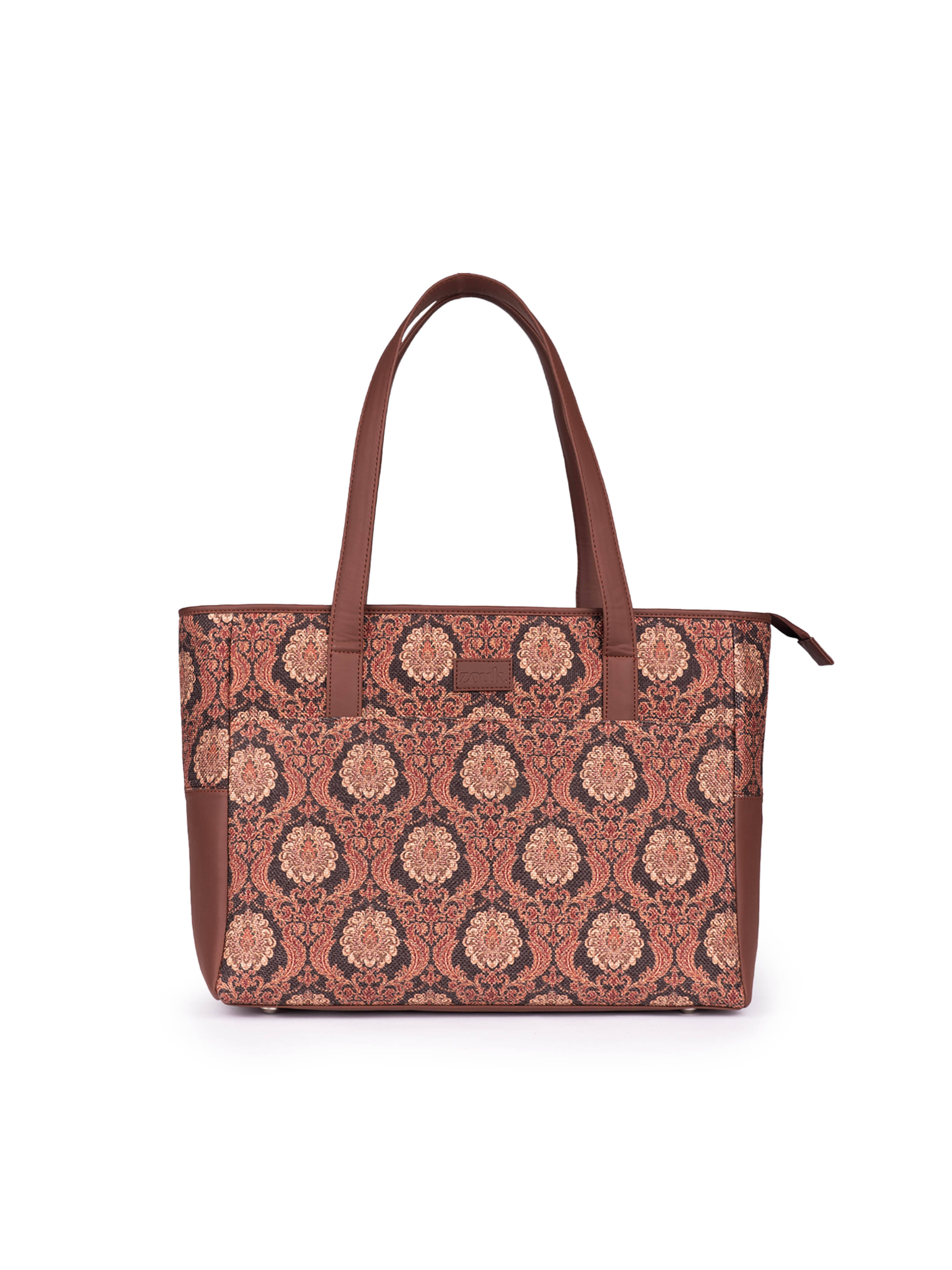 Zouk Tote Bag Fabric Set of 1 ( Brown ) Zouk Tote Bag Fabric Set of 1 ( Brown )