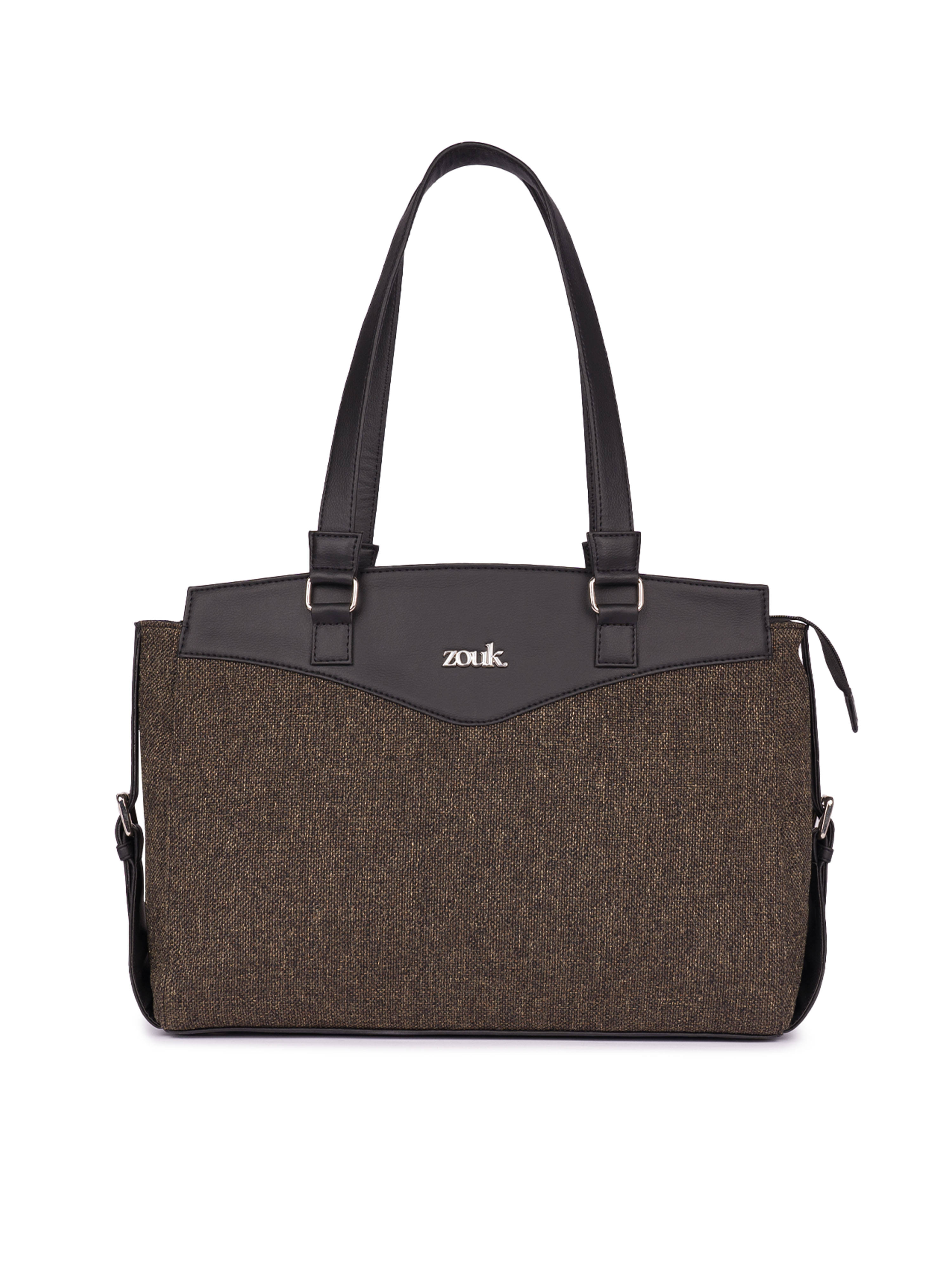     			Zouk Shoulder Bag Jute Set of 1 ( Brown )