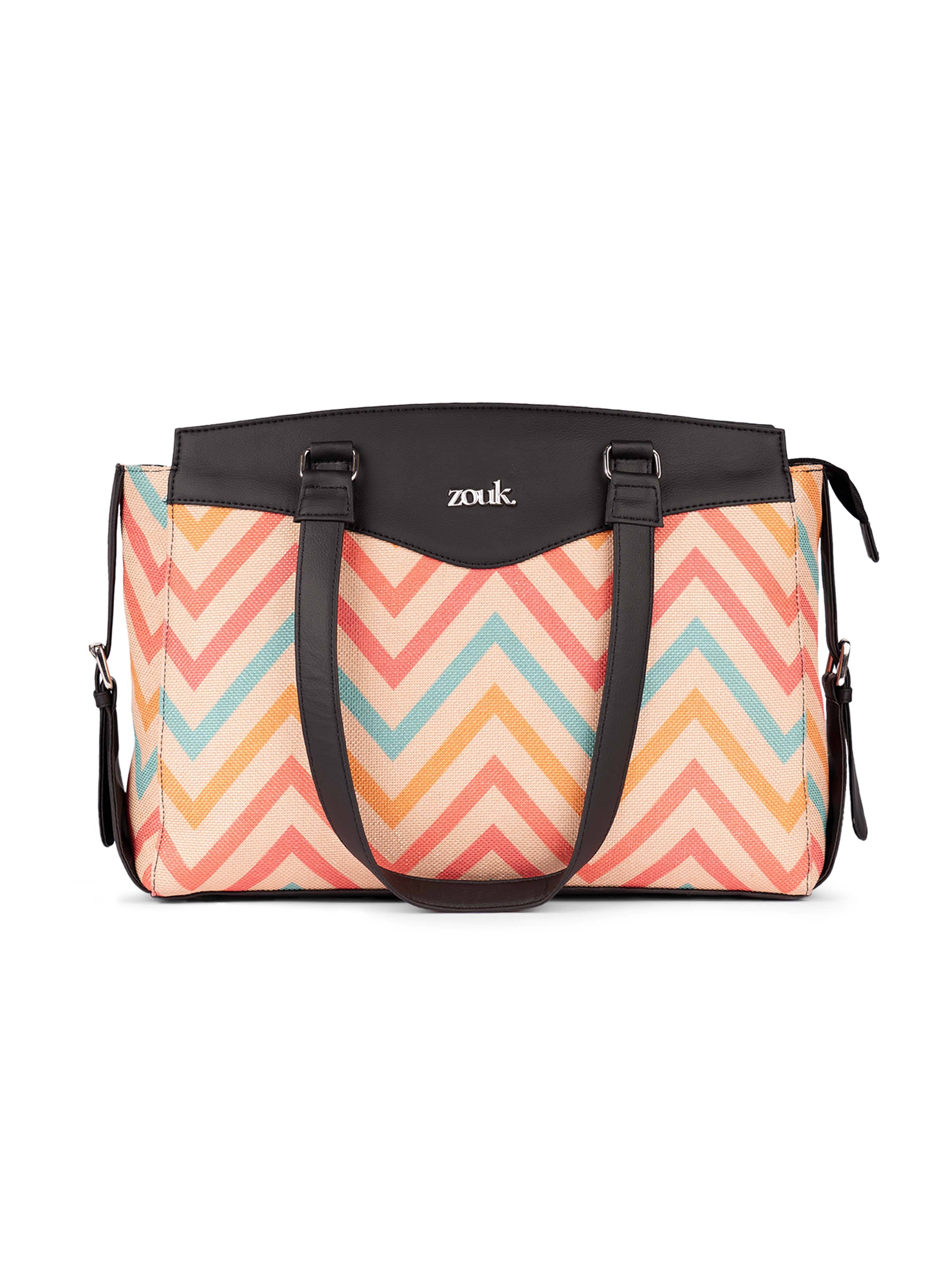     			Zouk Shoulder Bag Jute Set of 1 ( Multicolor )